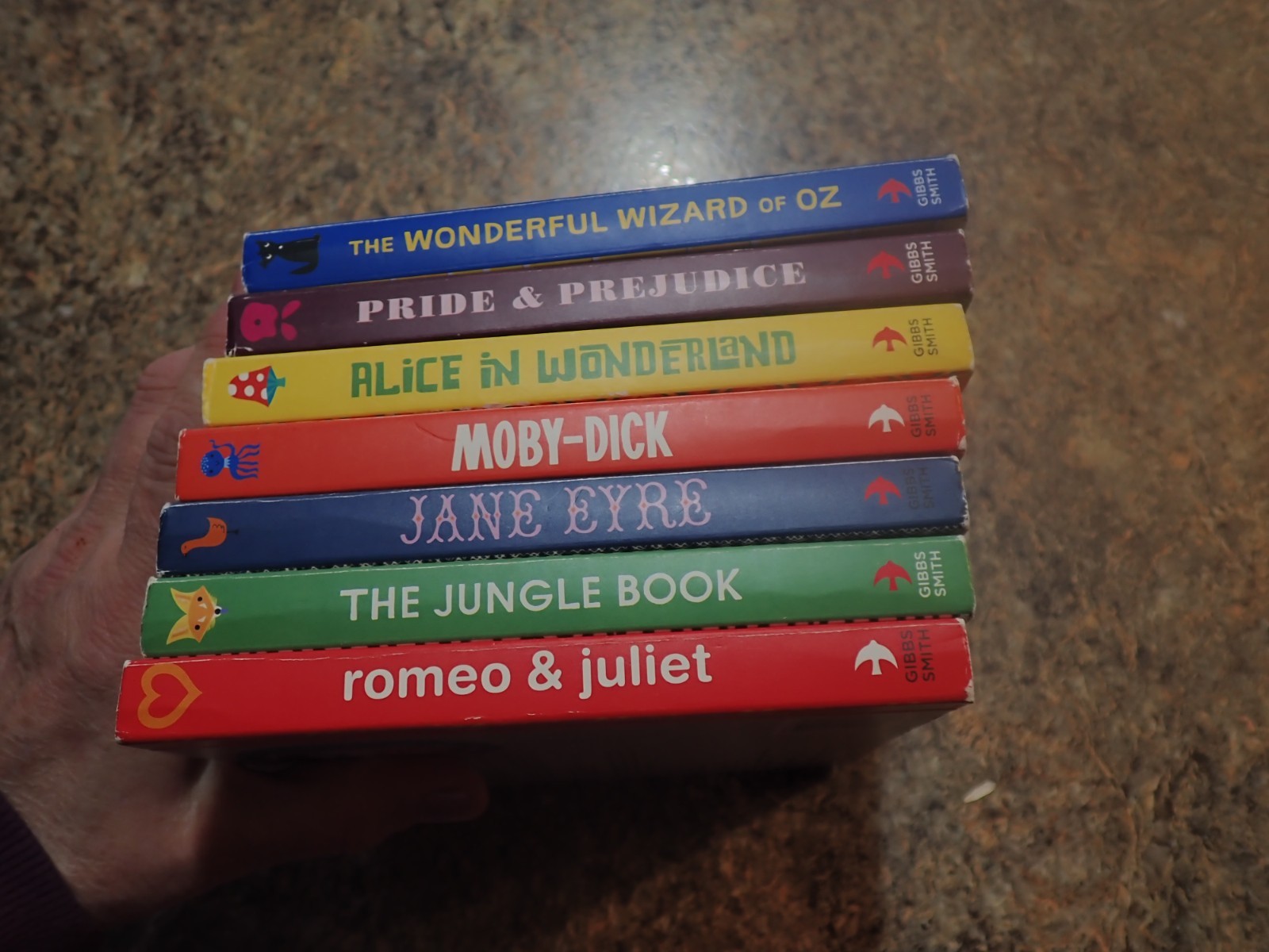 Lot of 7 A BabyLit Storybook Oz Pride Prejudice Moby Dick Jane Eyre Romeo Juliet