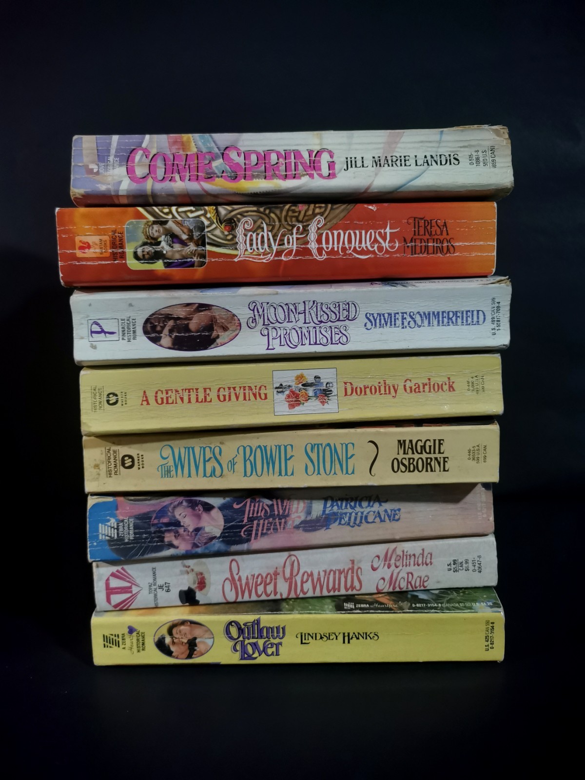Lot Of 8 Historical Romance Novels 1990’s Vintage Paperback