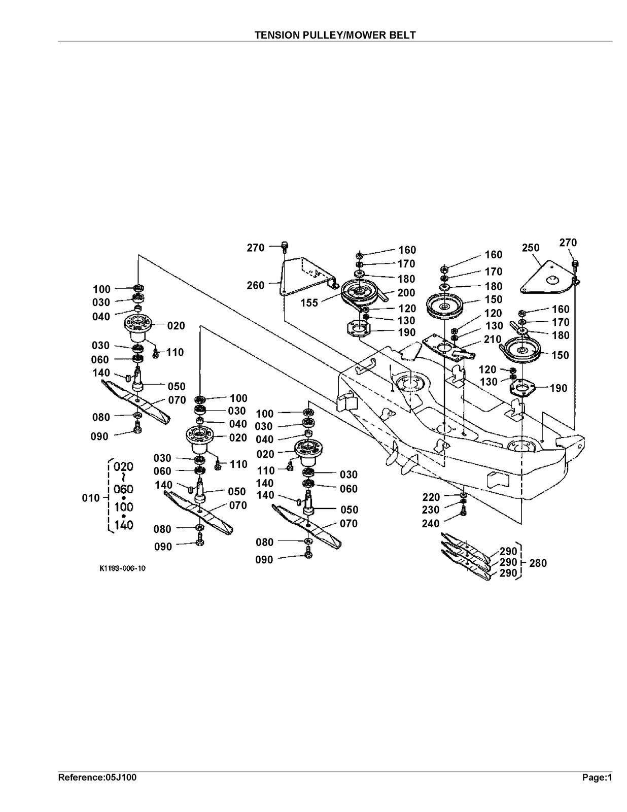 KUBOTA RCK48LTB Parts Manual – STEEL WIRE BOUND – RUGGED JACKET