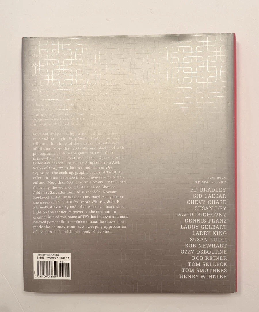 TV Guide Fifty Years of Television Large Hardcover w Dust Jacket ISBN 1400046858