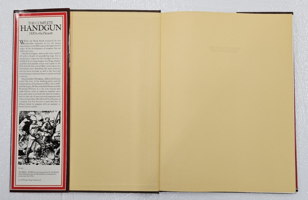 The Complete Handgun 1300 to Present Ian V Hogg 1979 Vintage Hardcover Book