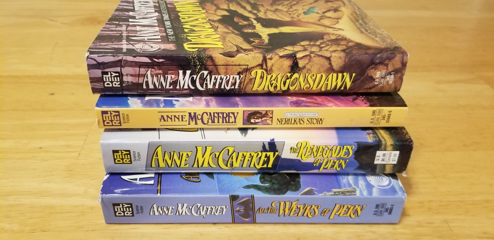 The Dragonriders Of Pern Anne McCaffrey Del Rey 4 Book Set Dragonseye Weyrs PB