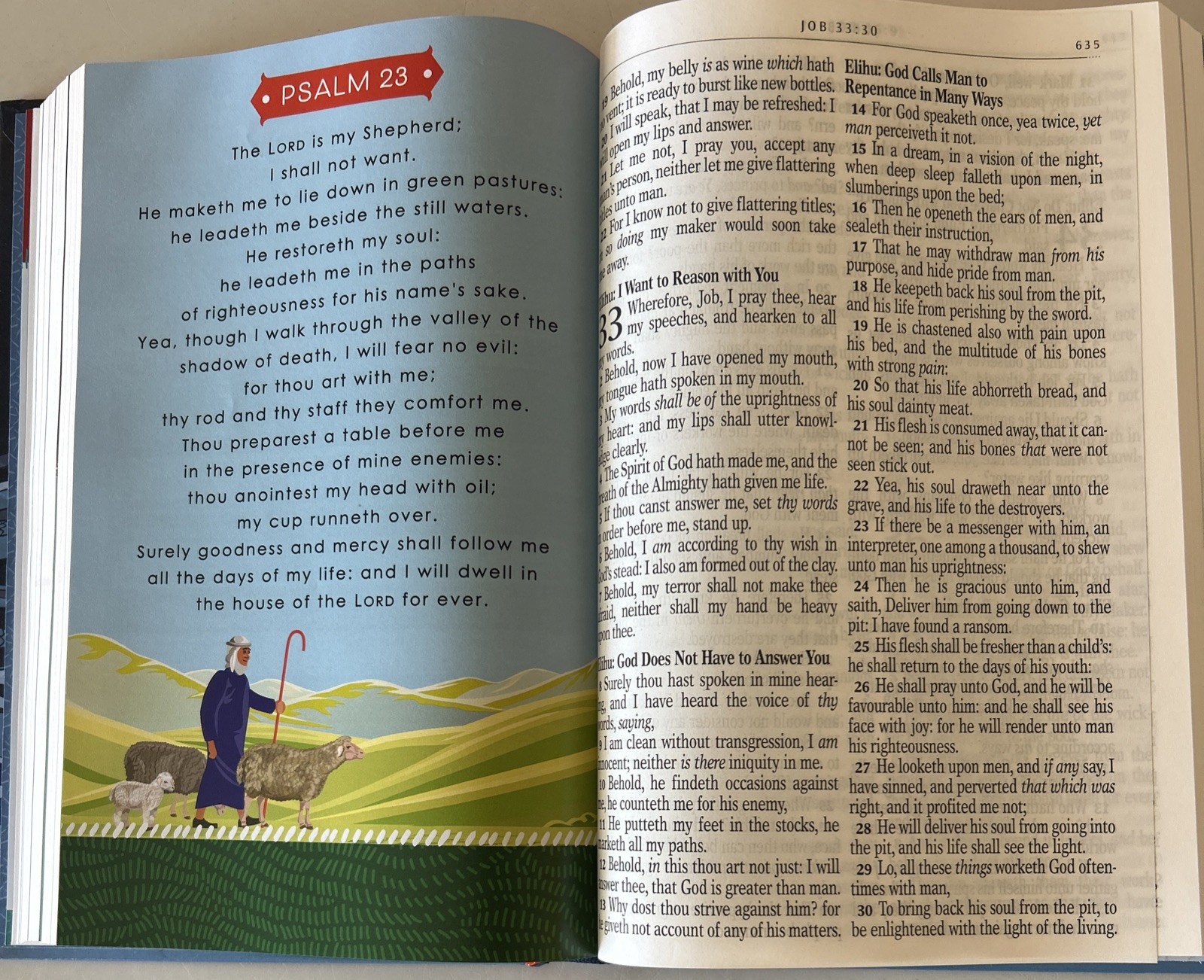 KJV Kids Bible, 40 Pages Full Color Study Helps Presentation Page Ribbon Marker