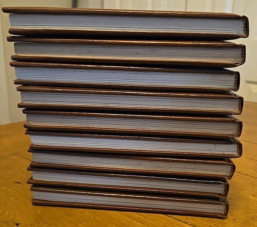 LOT of 9 Time Life Books „The Old West“ Vintage 1970s Faux Leather Bound