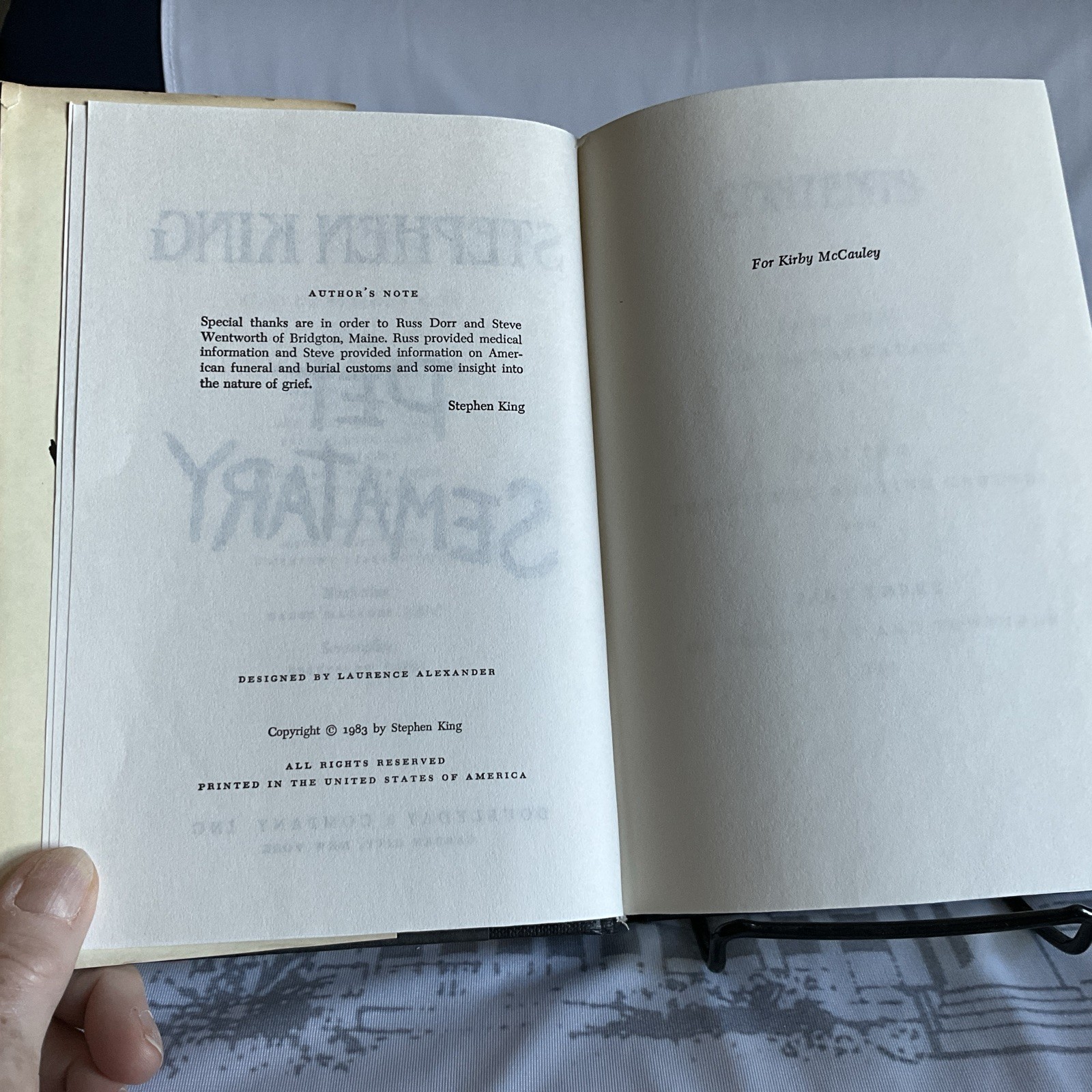 First Edition Book Club Edition 1983 “Pet Sematary” by Stephen King HC/DJ Clean