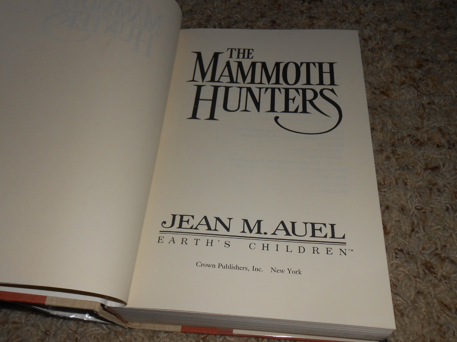 Jean M Auel EARTH’S CHILDREN 6 Vol Set 1 ex-lib 4-1st/1st – HC/DJ VGC