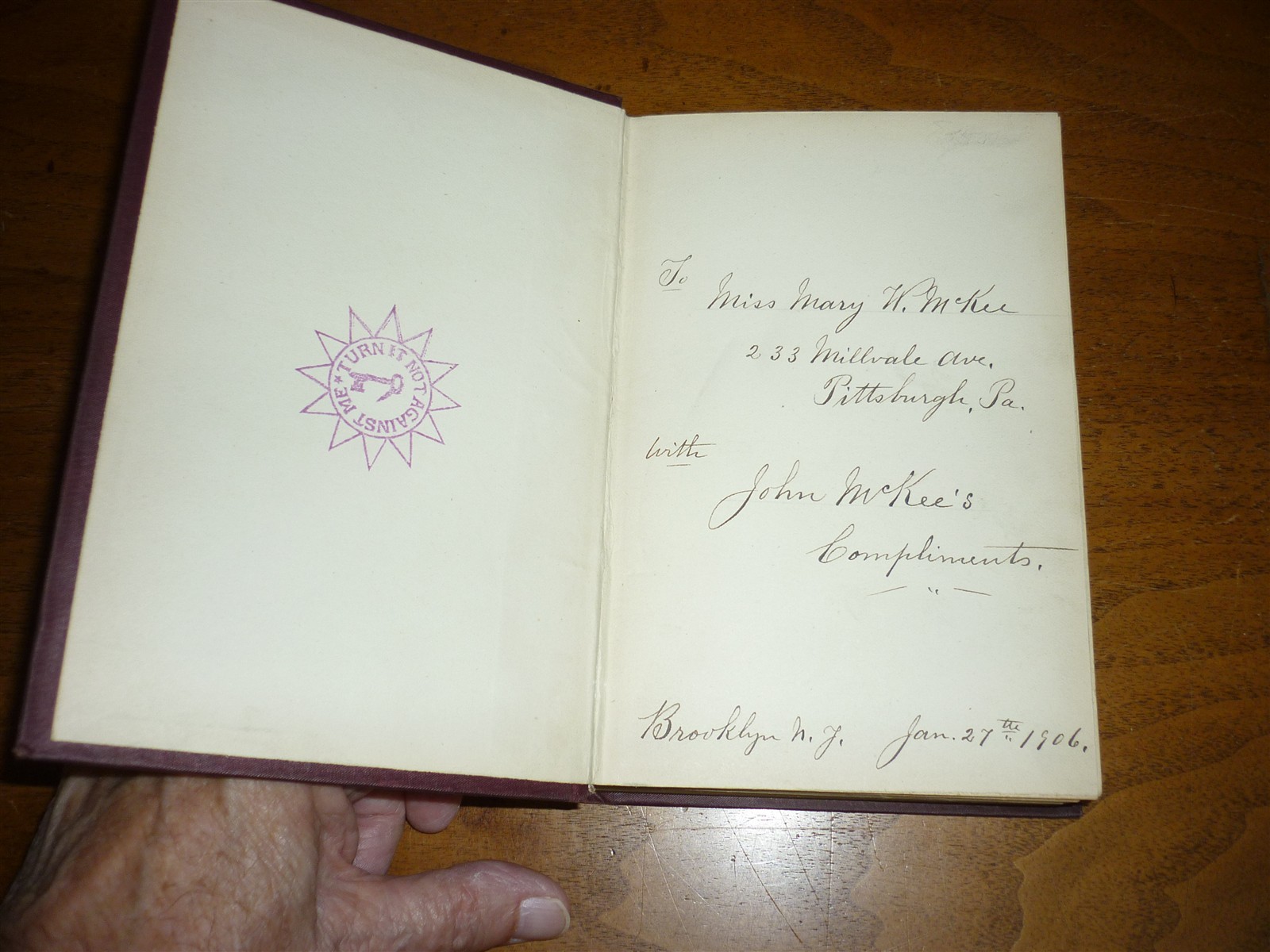 Jane S Collins. Free at Last. Pittsburgh, 1896. Slavery, anti-saloon. Near fine.