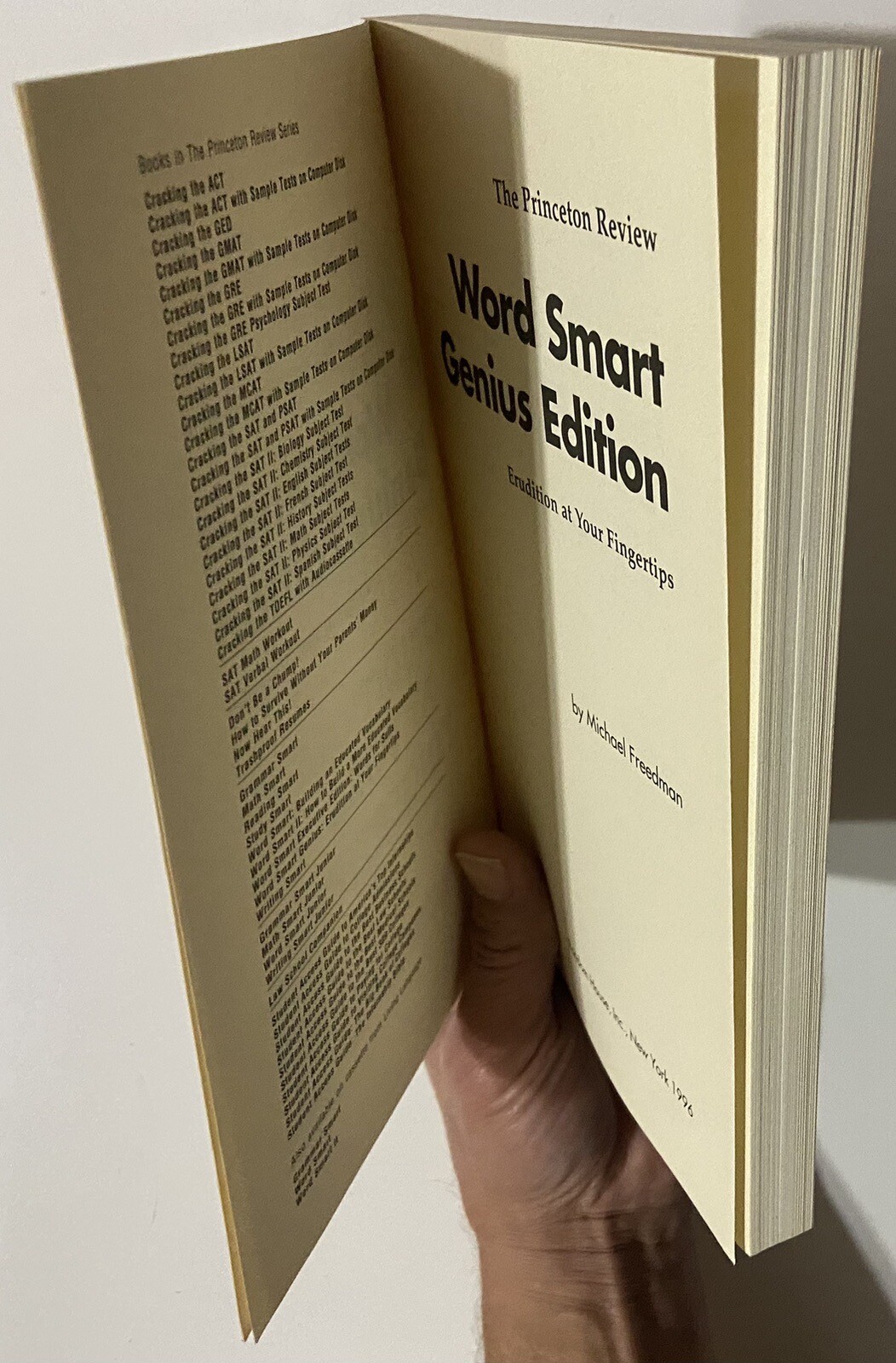 Word Smart : Genius Edition by Michael Freedman (1996 2nd Paperback)