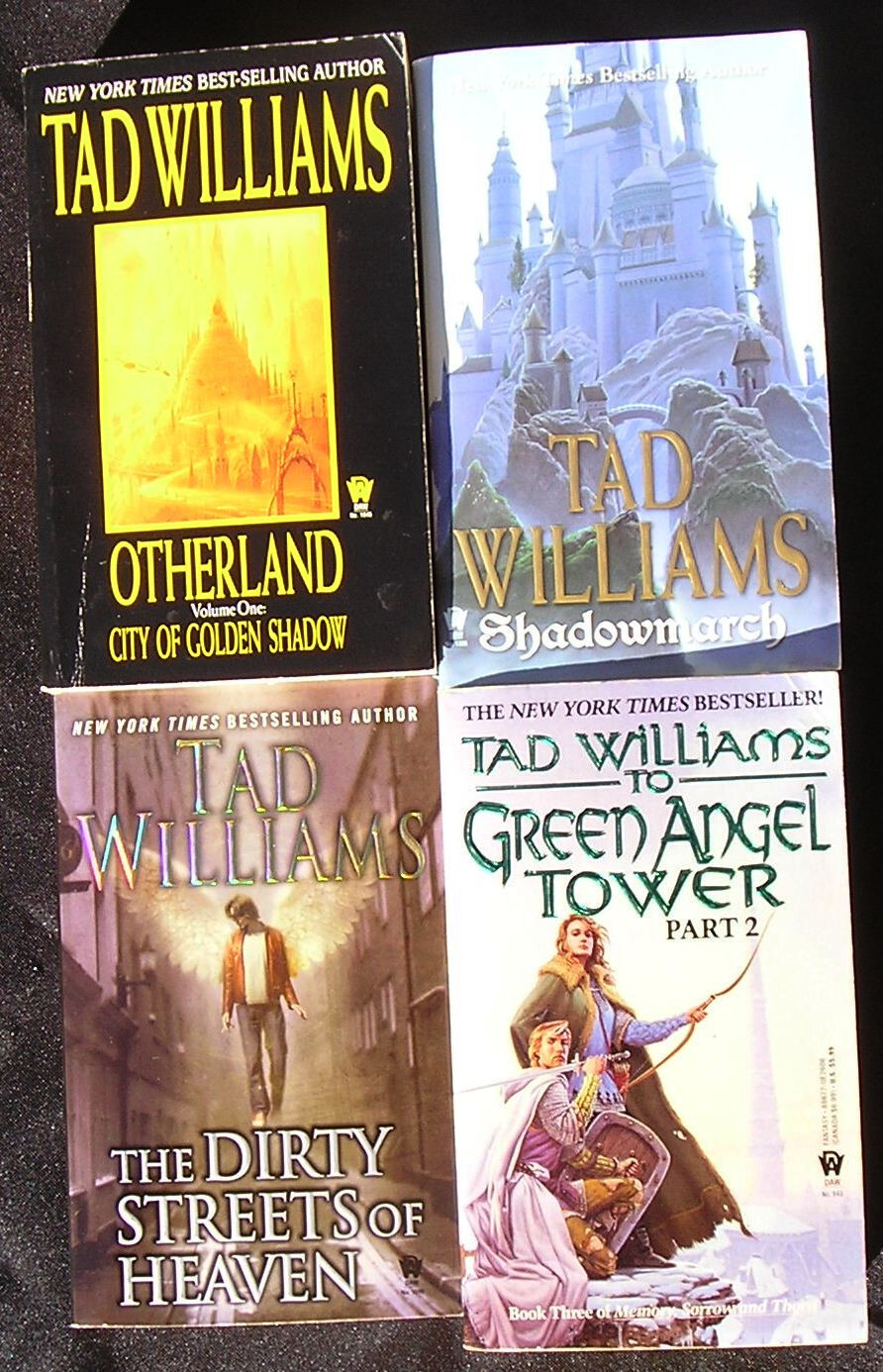 TAD WILLIAMS FANTASY LOT – 4 PB Near Fine – Otherland Shadowmarch Dirty Streets