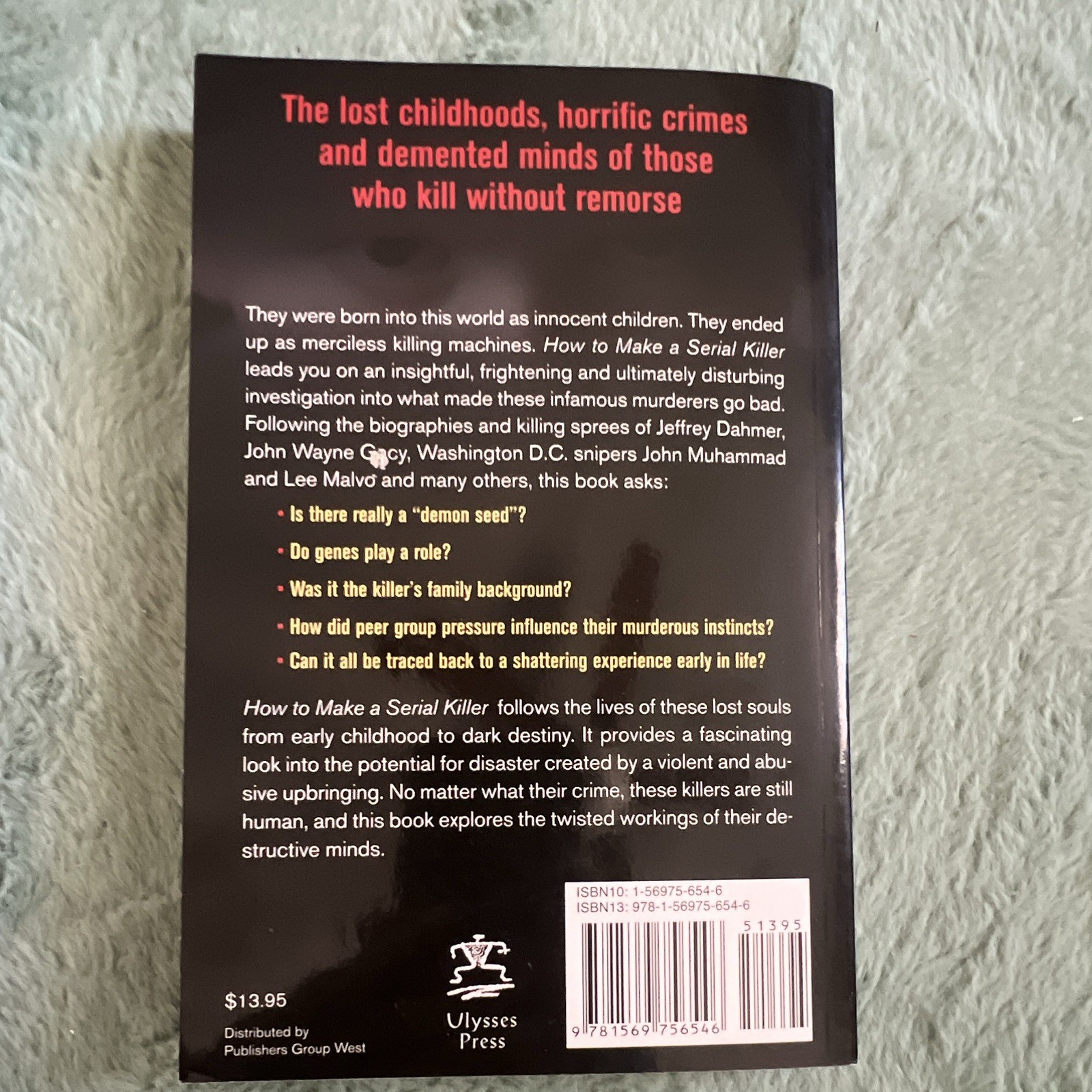 Ulysses Press How to Make a Serial Killer Berry-Dee & Morris PB 2008