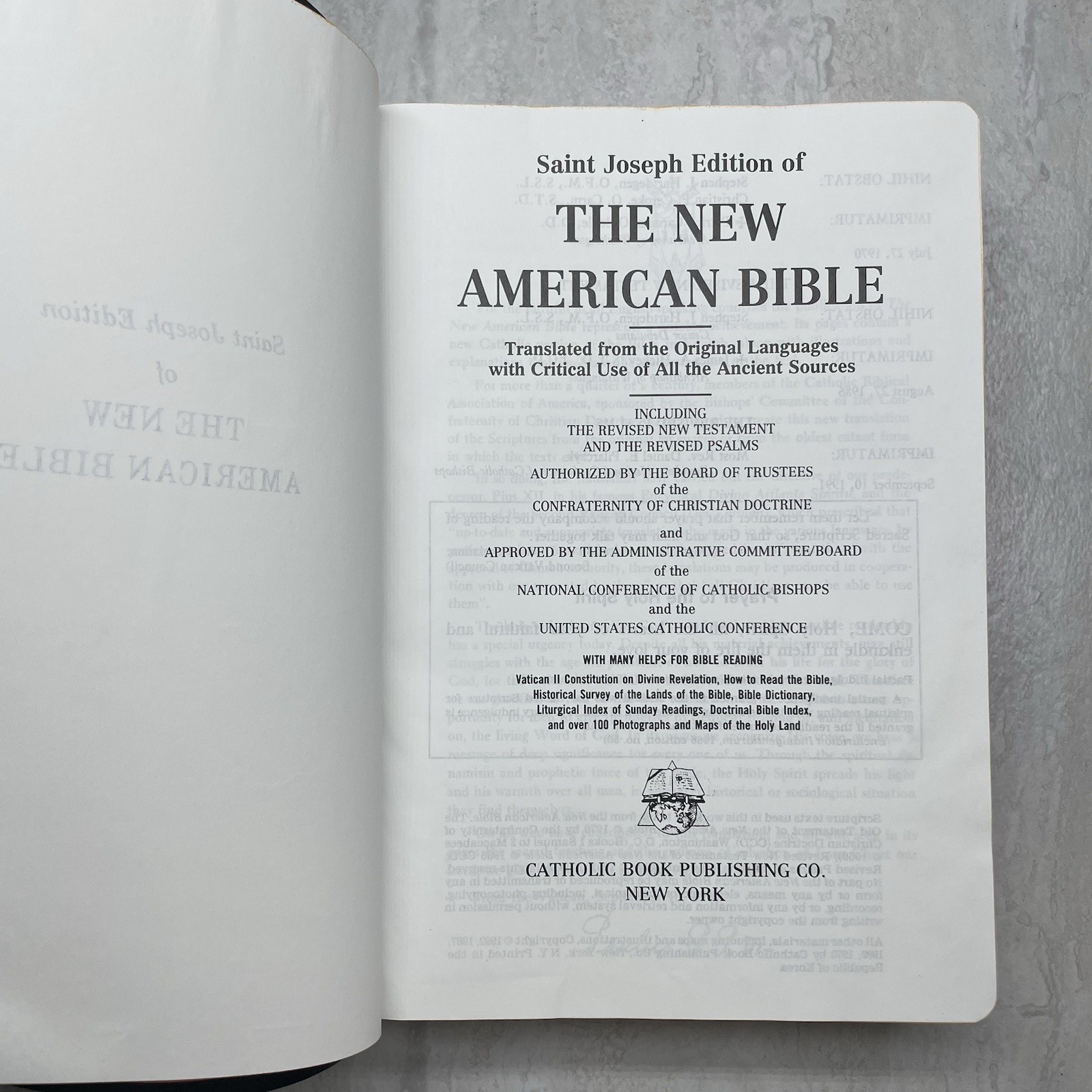 New American Bible Saint Joseph Edition 611/10B – Catholic