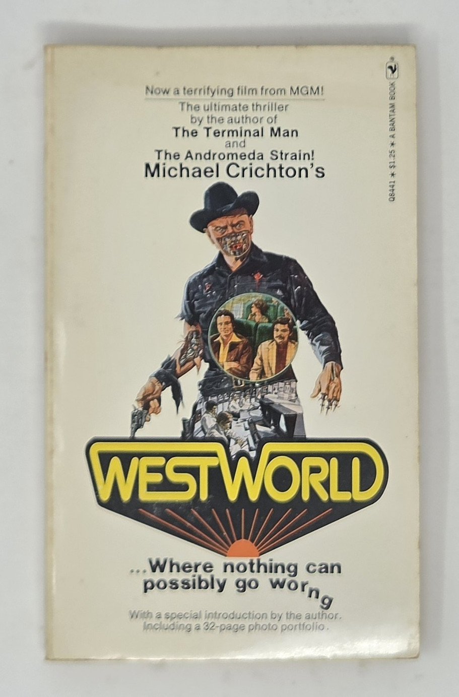 Westworld Michael Crichton 1974 Bantam First Edition Vintage Sci‑Fi MMPB