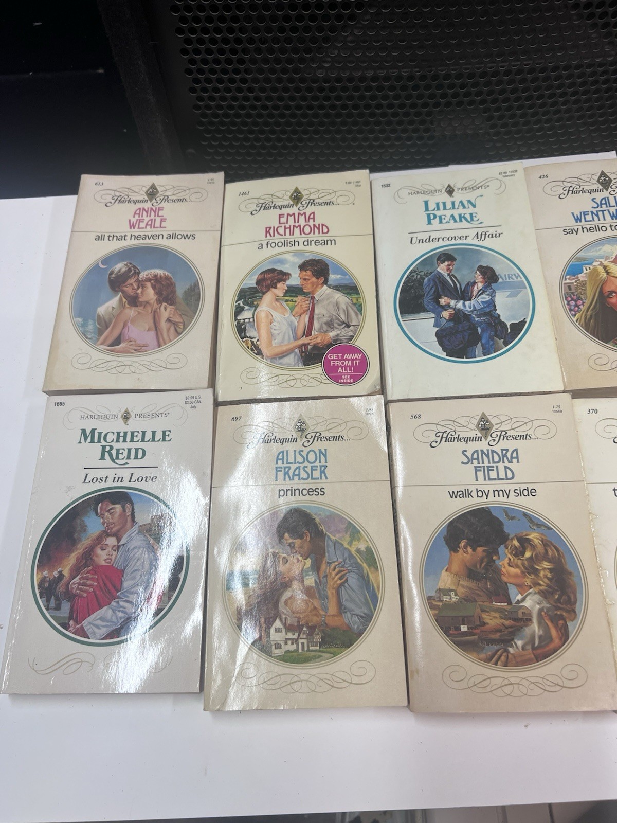 Vintage Harlequin Presents Romance Novel Lot Of 48 Books from the 1970s-1980s