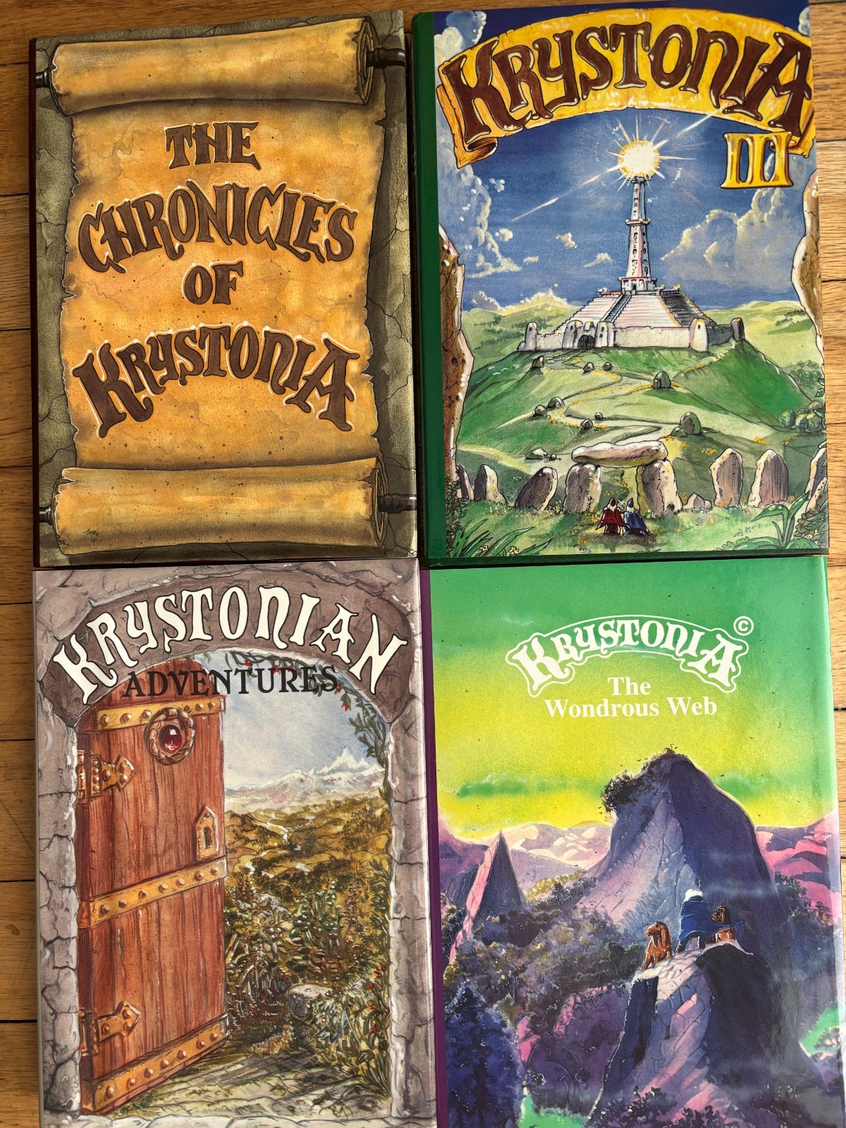 Krystonia Lot of 4 Hardcover Books MINT Brand New Vintage READ
