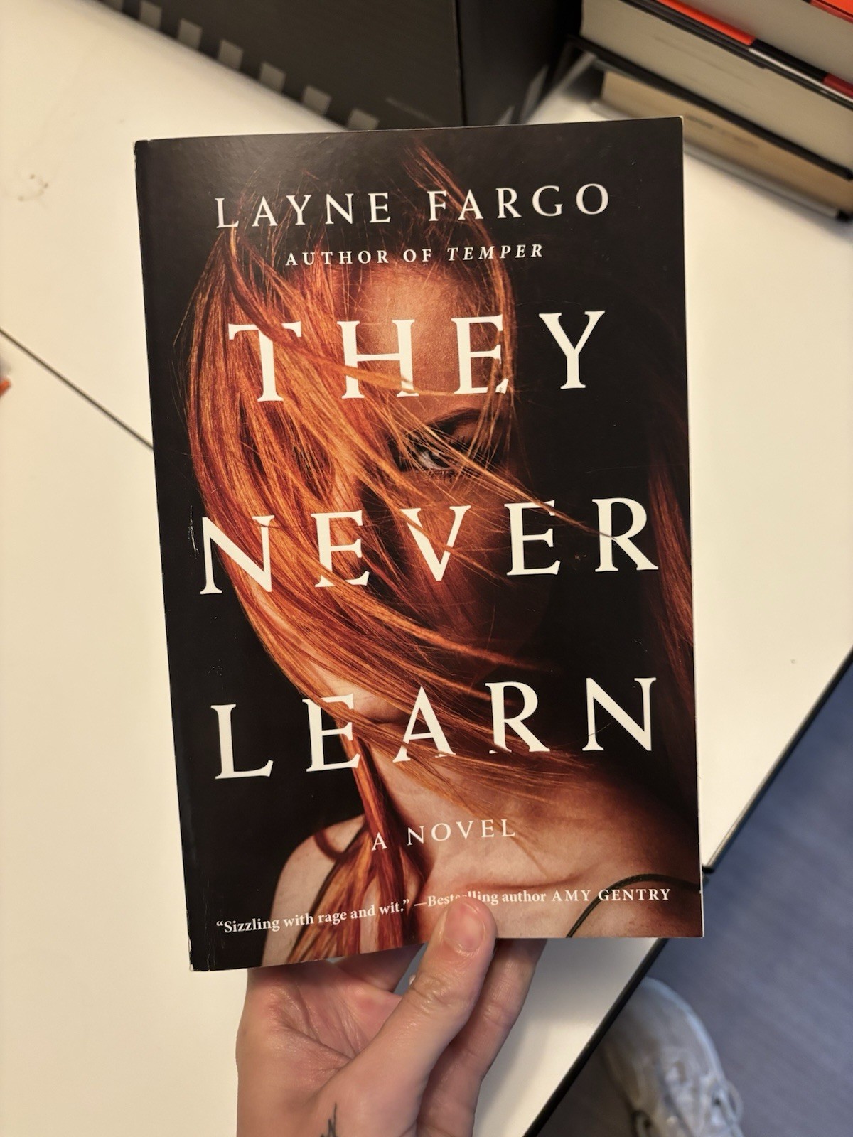 Layne Fargo They Never Learn Trade Paperback 2021 Gallery Books Thriller