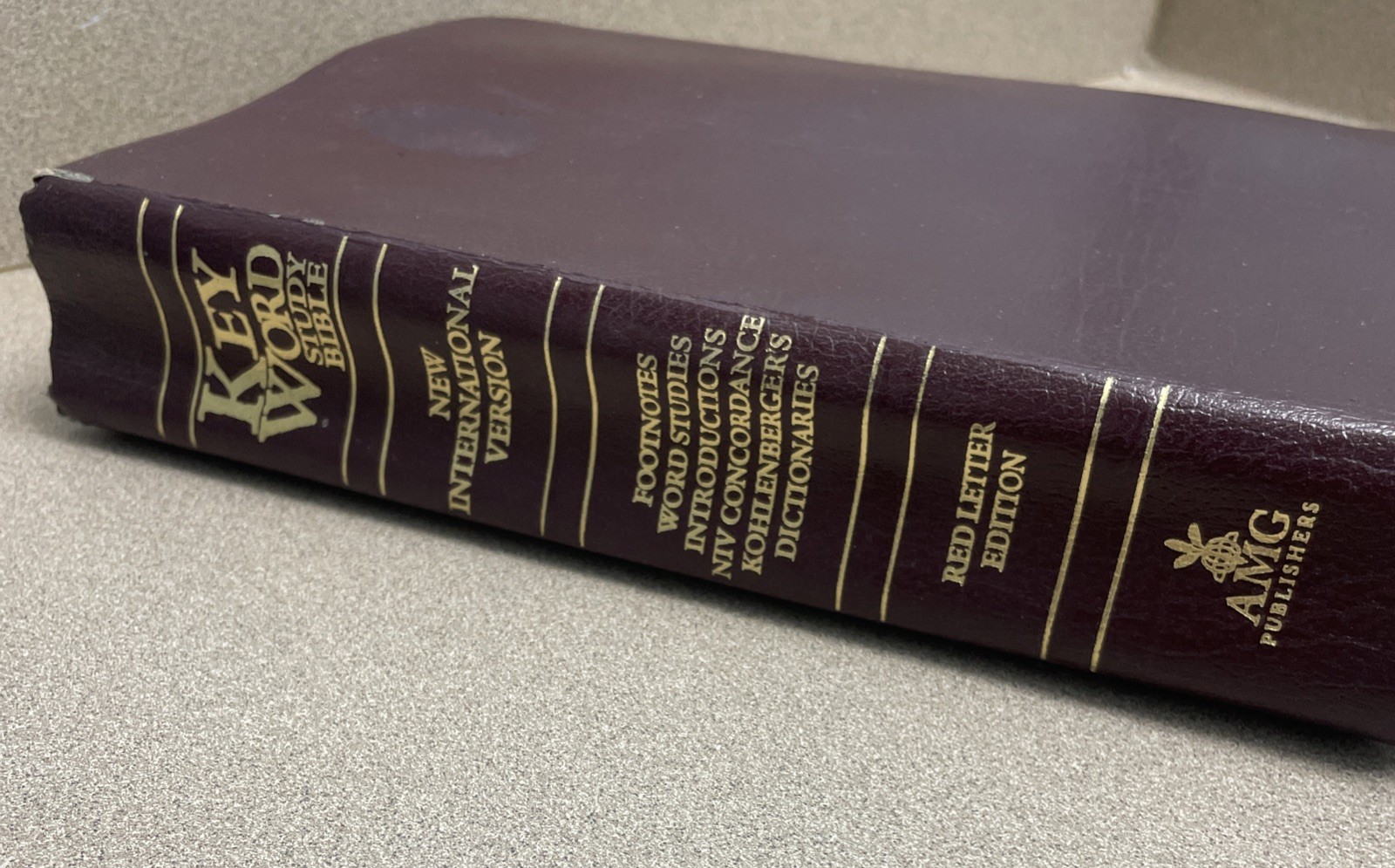 Hebrew-Greek Key Word Study Bible NIV (1984) bonded leather 1996 *USA print