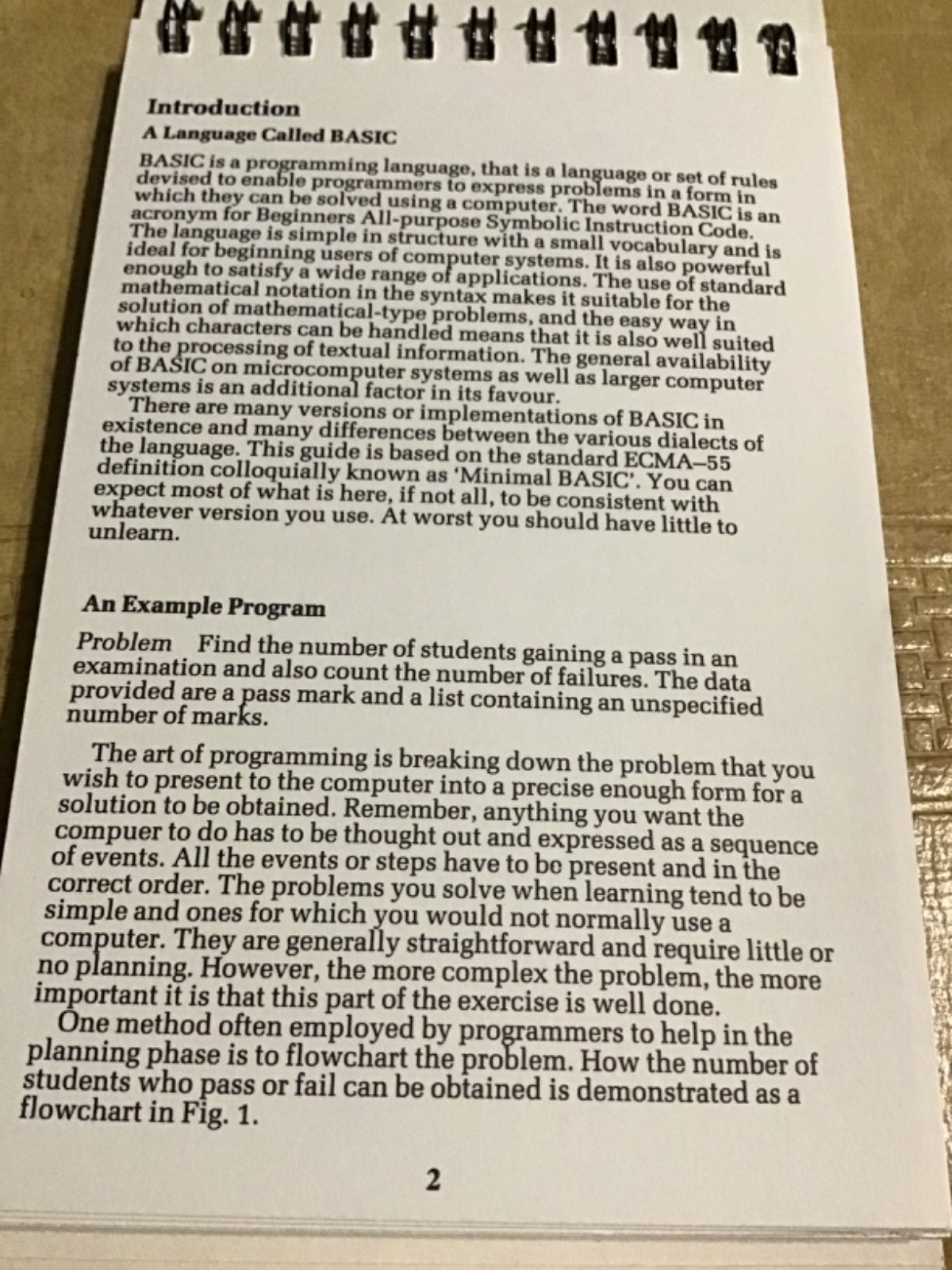 Addison-Wesley Pocket Guide to BASIC, Computer Programming, 1982 Micro Books