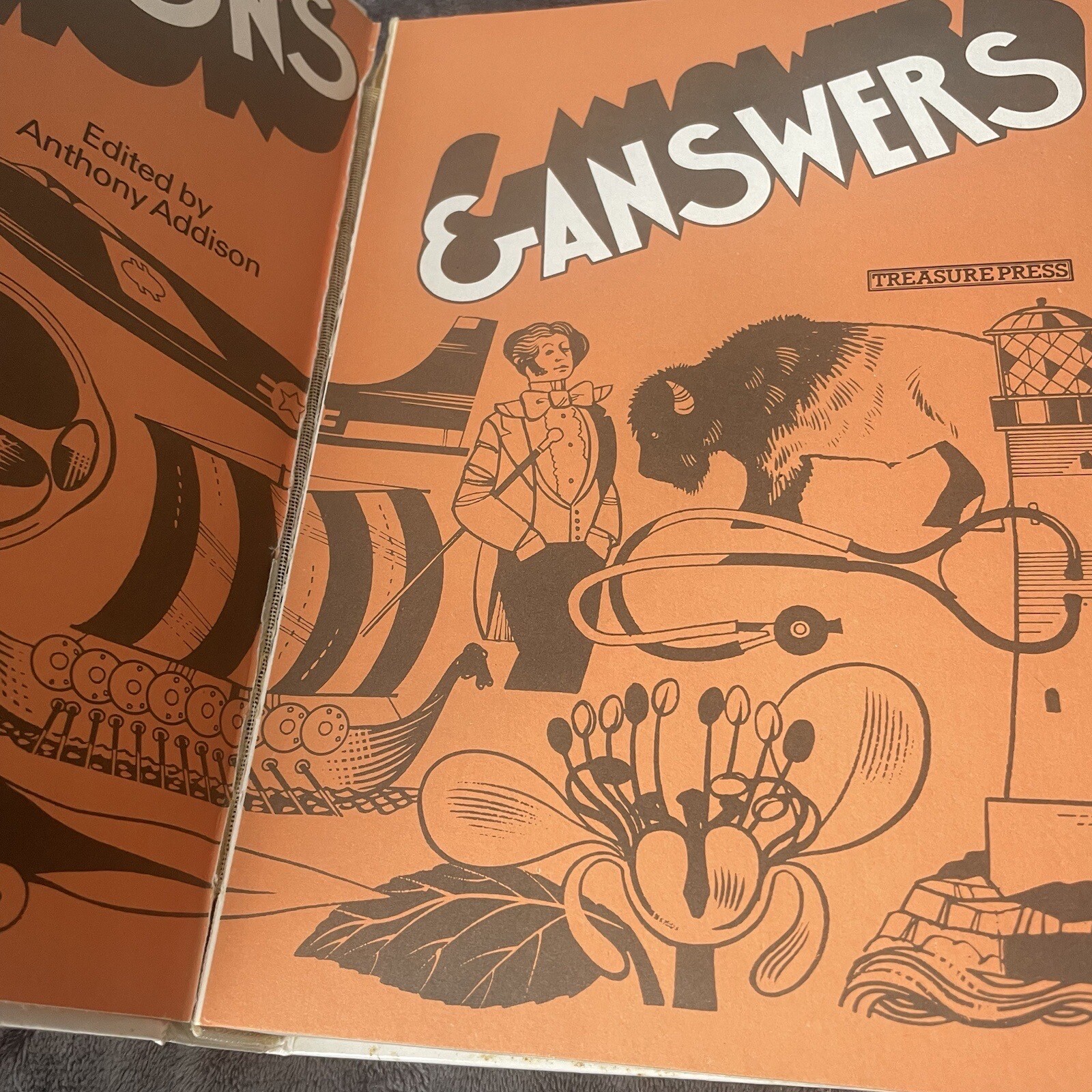 Vintage The Children’s Book Of Questions & Answers 1975 Hard Cover 480 Pages
