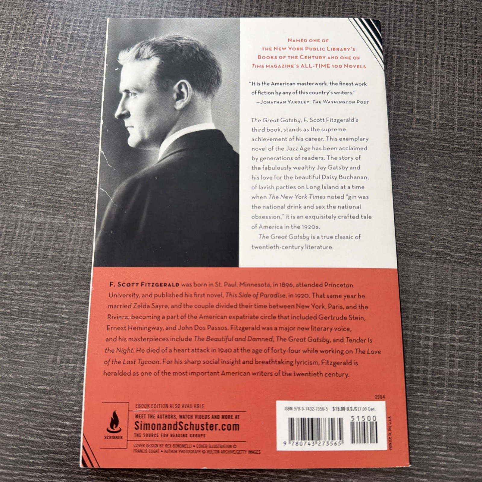 Great Gatsby : The Only Authorized Edition by F. Scott Fitzgerald (2004,…