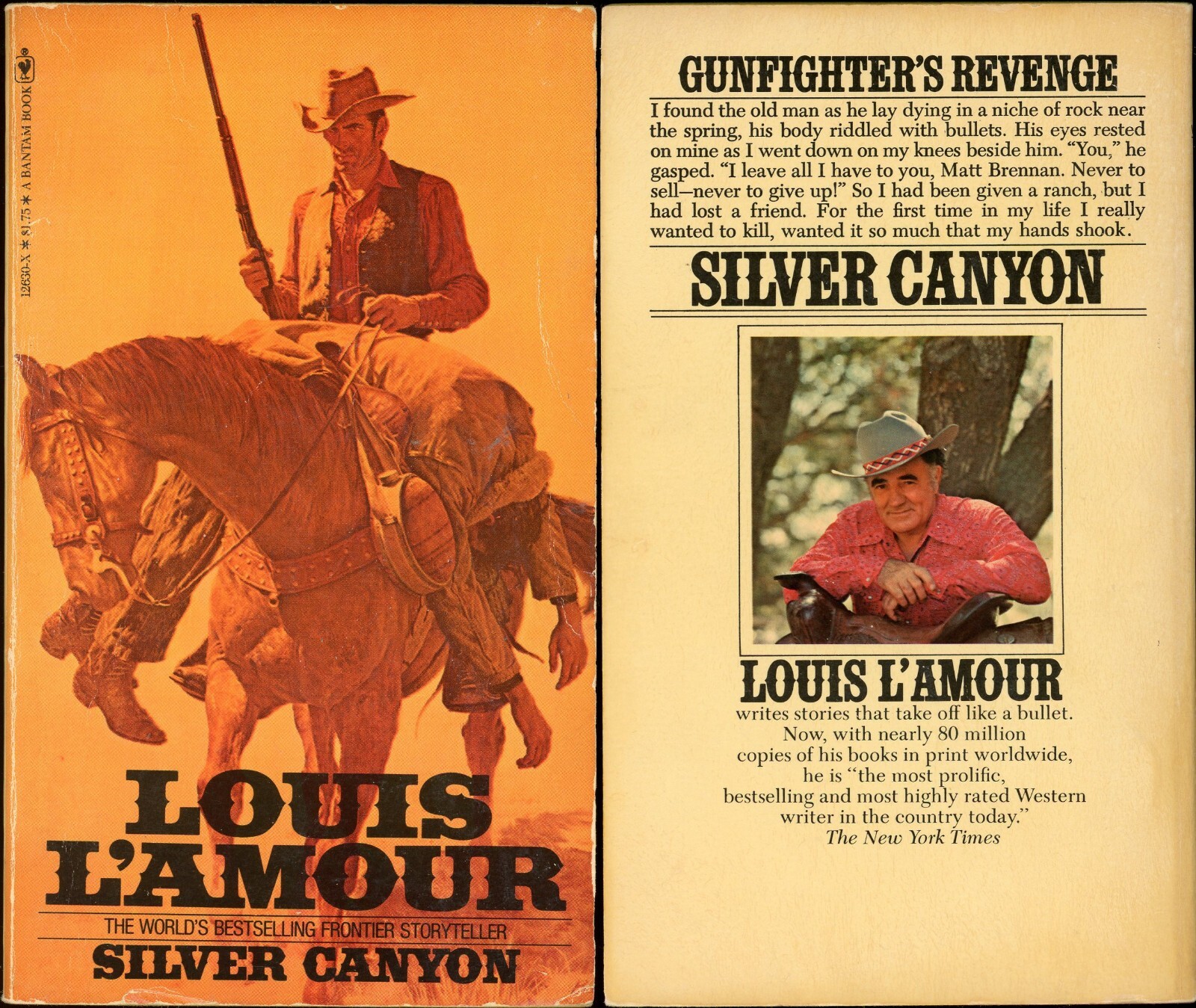 Western Action Adventure Lot of 8 Paperback by Louis Lamour