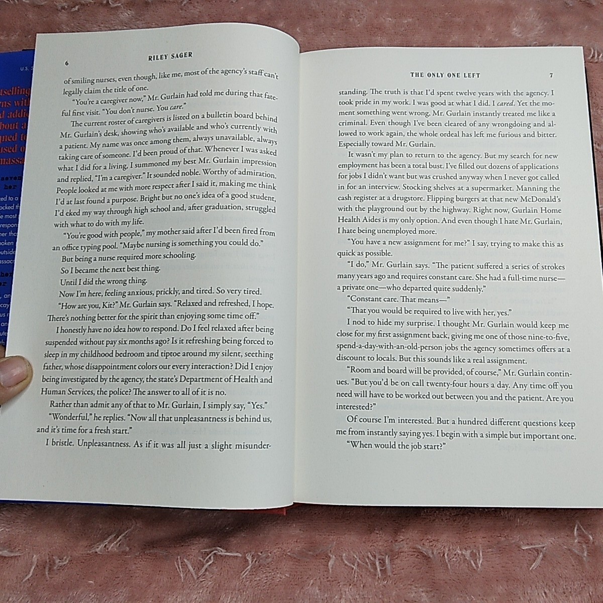 The Only One Left Riley Sager Thriller Book Club Summer 2023 Hardcover W/ Dustco
