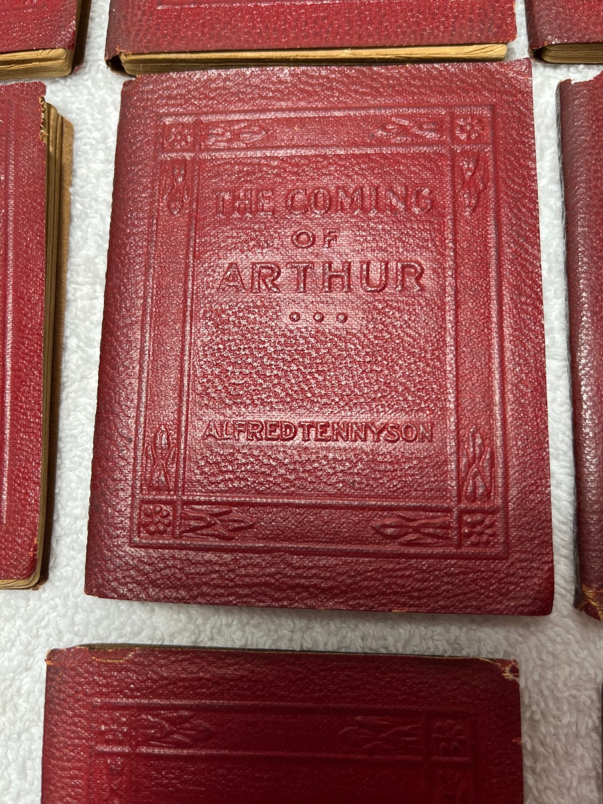 22 LITTLE LEATHER LIBRARY BOOKS 1920s Red Miniature LOT No Duplicates Literature