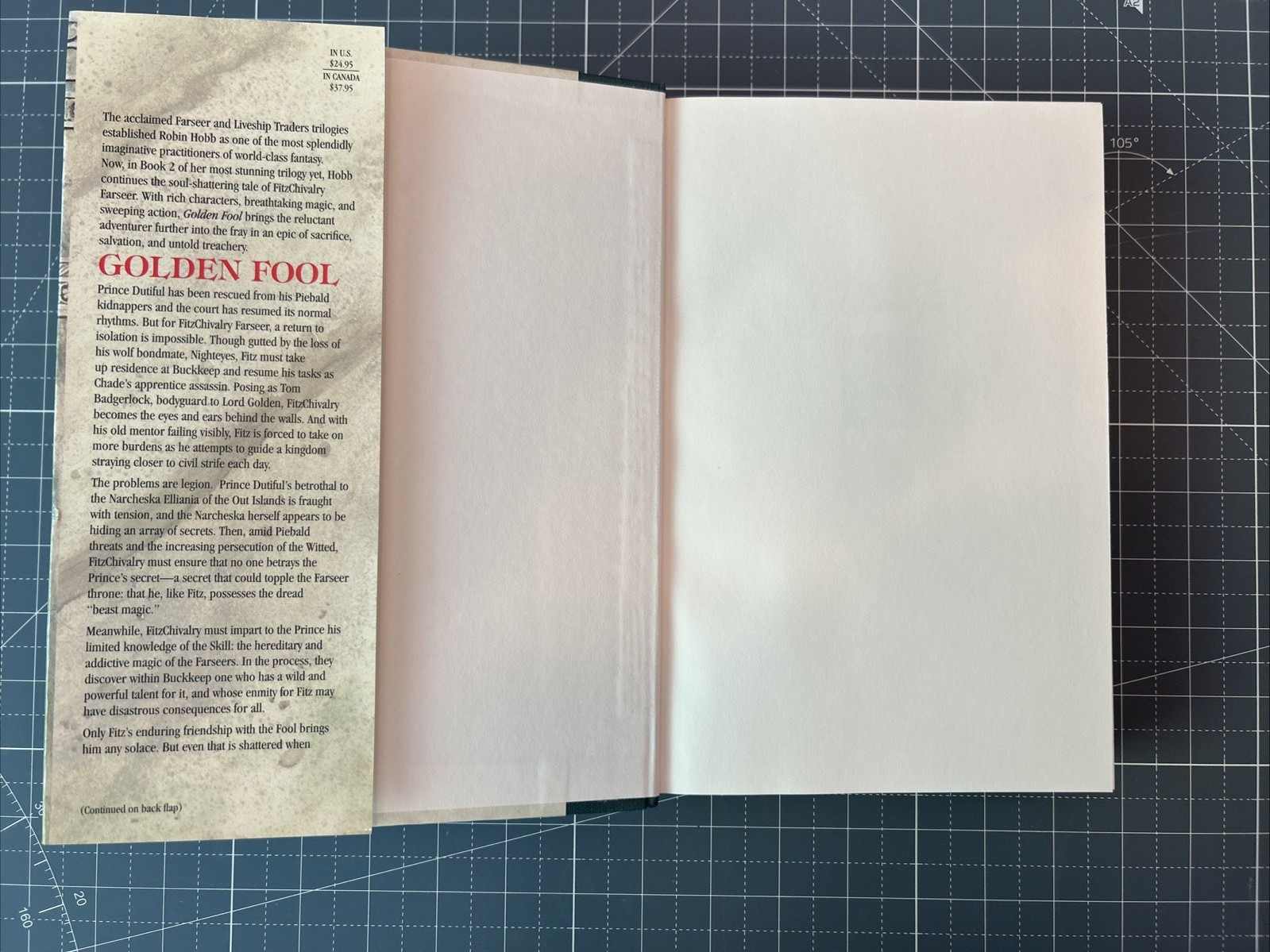 Golden Fool – Robin Hobb 1st Edition 1st Print – VG