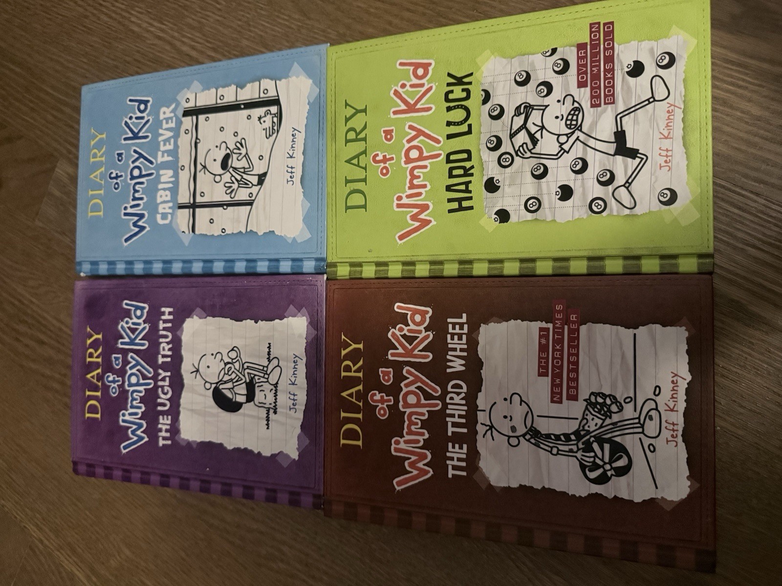 Lot of 10 Hardcover Diary of A Wimpy Kid Books – Books 1 through 10