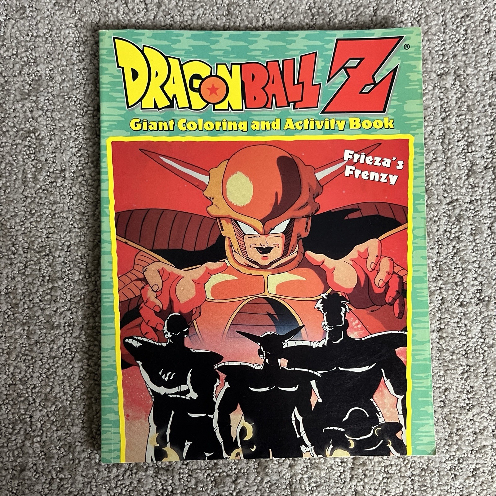 Vintage Dragon Ball Z Giant Coloring & Activity Books Lot of 2 (1 Page Used)