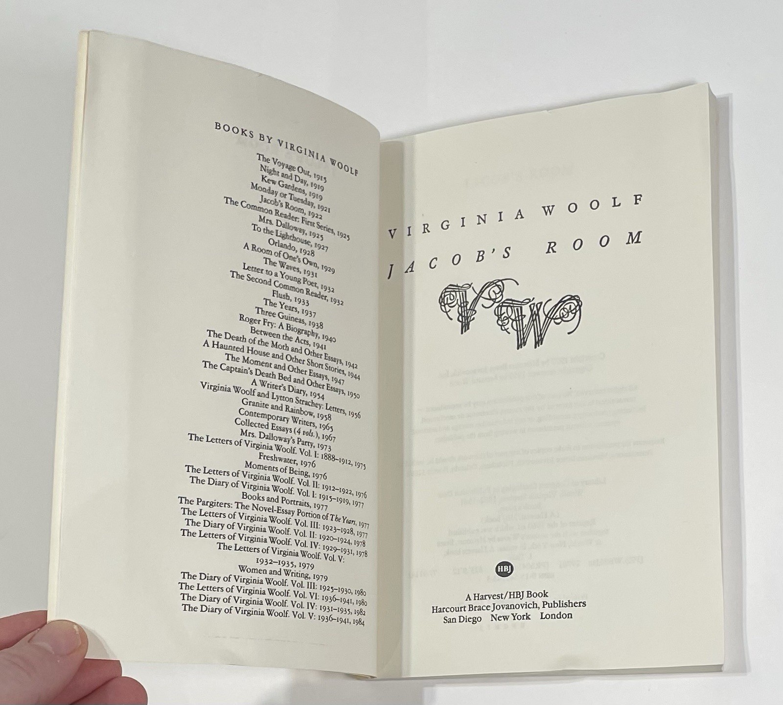 VIRGINIA WOOLF Book Lot – Orlando, Jacob’s Room, Letters Of Virginia & Biography