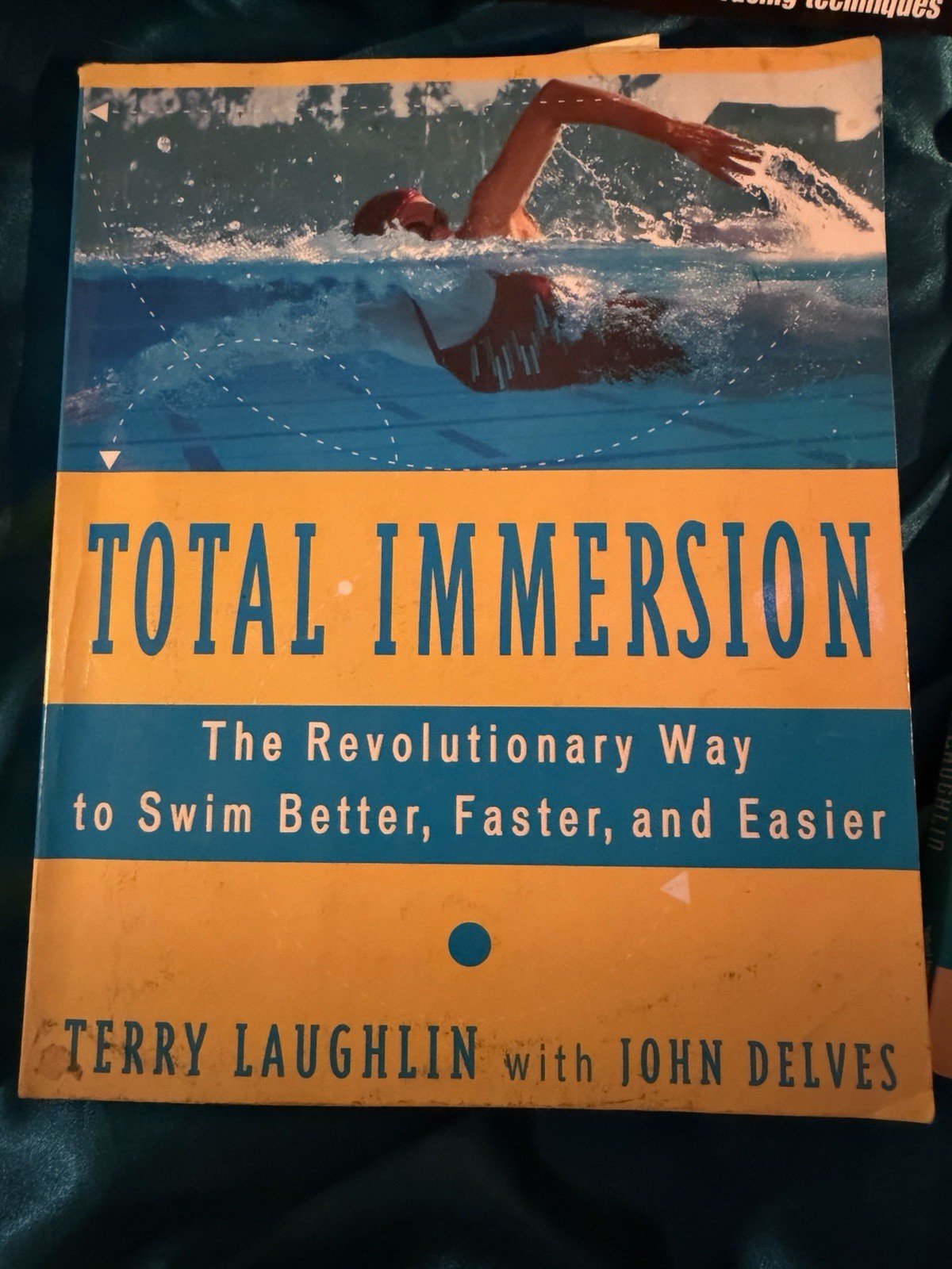 LOT of 4 BOOKS ABOUT SWIMMING! Total Immersion, Triathlon Swimming, TotalFitness