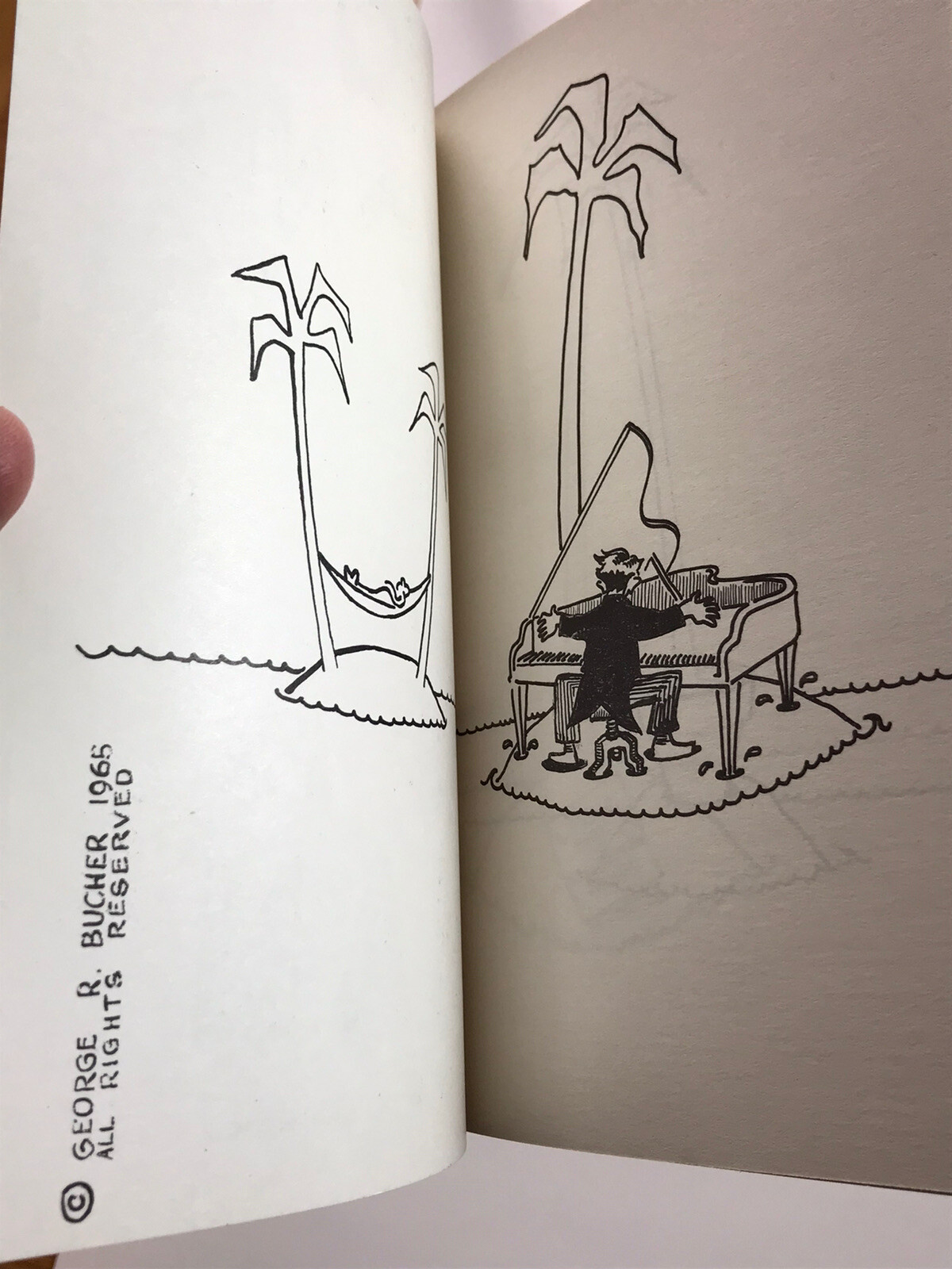 No Island Is A Man, 1965 Paperback, George R. Bucher, Artist Sculpture Cartoons