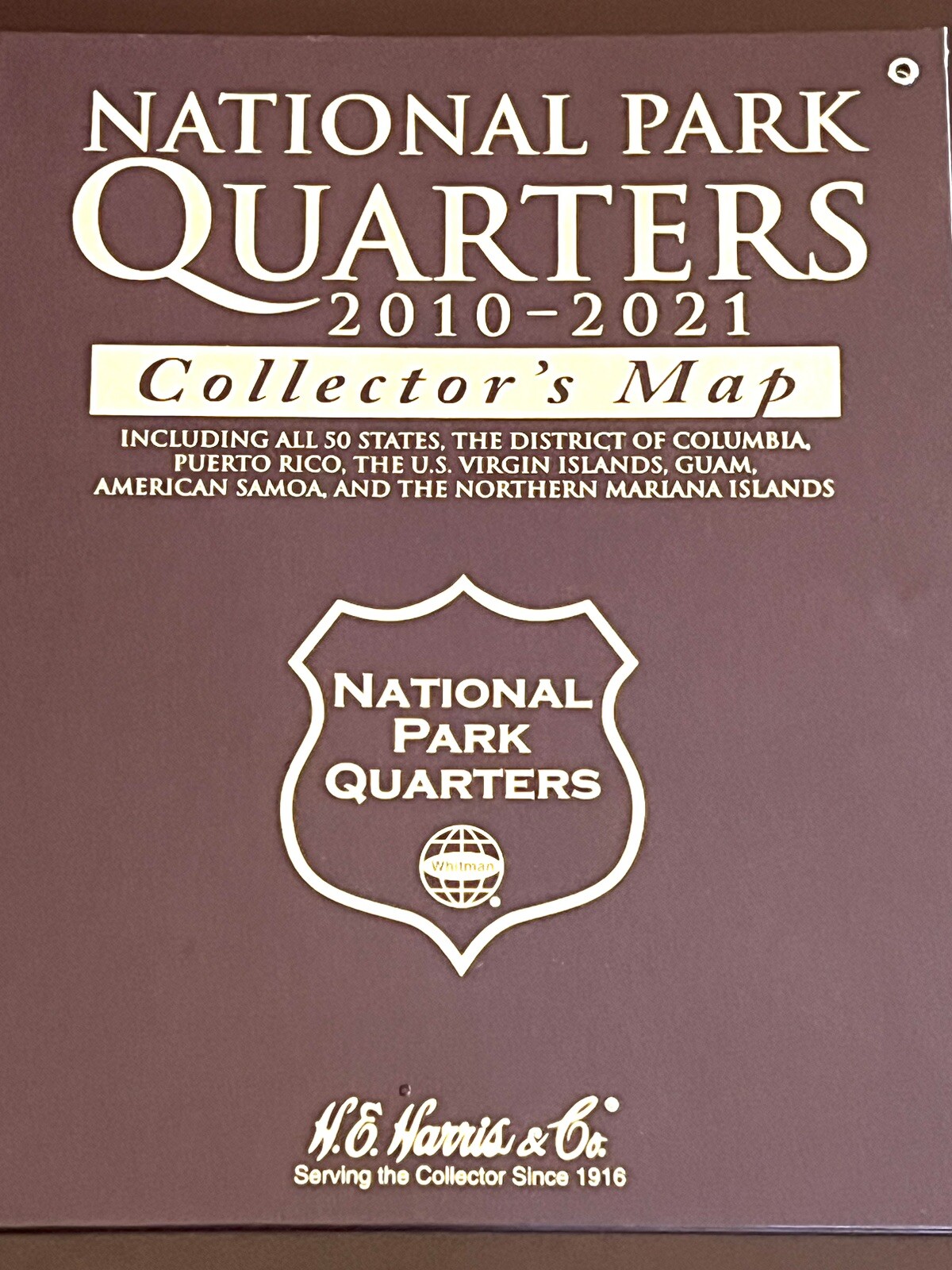 National Park Quarter Collector’s Map-Whitman Publishing-Quarters Not Included*