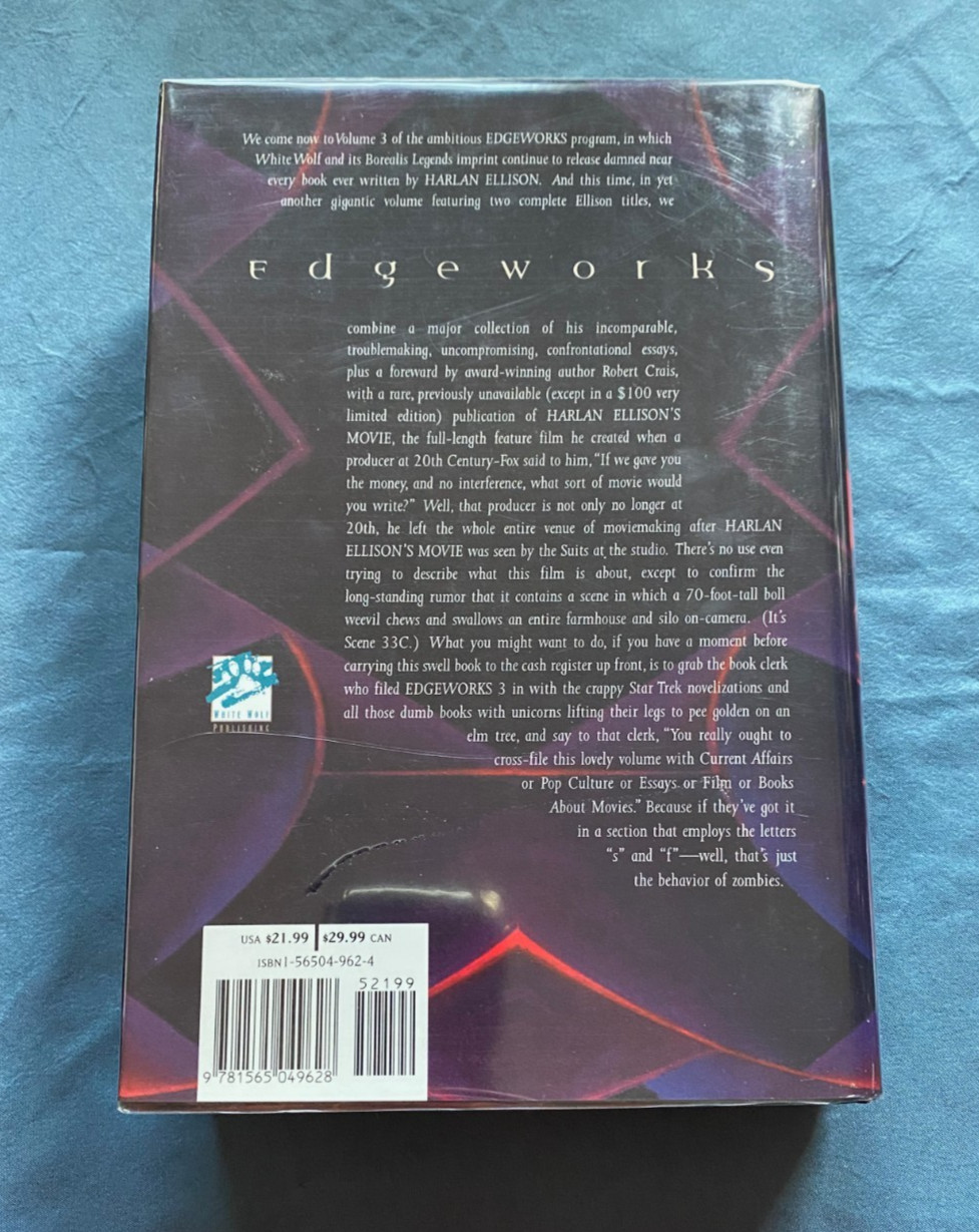 Harlan Ellison Book Lot; 11 Titles; Edgeworks 1-4; Watching; Ellison Wonderland