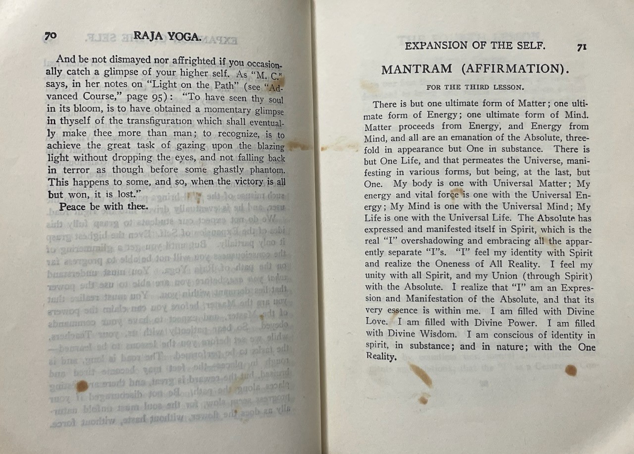 Yogi Ramacharaka. Set of 3 Books on Spirituality Hermetic Philosophy Yoga