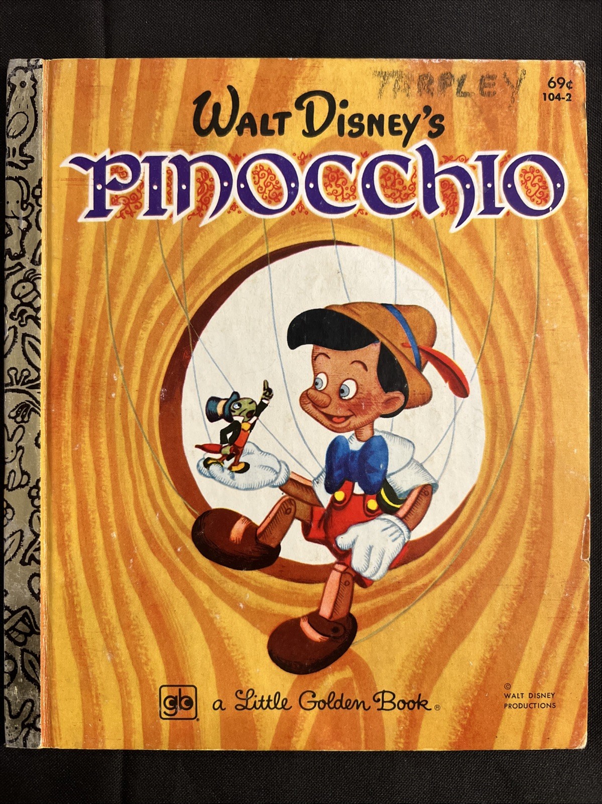 Vintage A Little Golden Book Disney’s Pinocchio 1979 104-2 .69 #4386