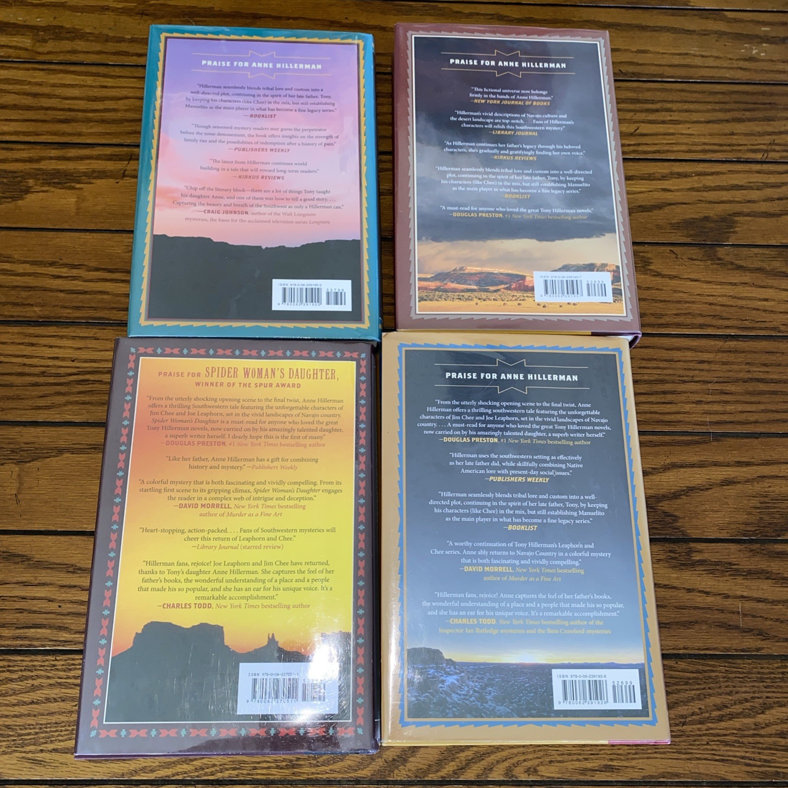 *SIGNED* 1st Edition/Print ANNE HILLERMAN Leaphorn Chee HCDJ Lot Of 4- LIKE NEW