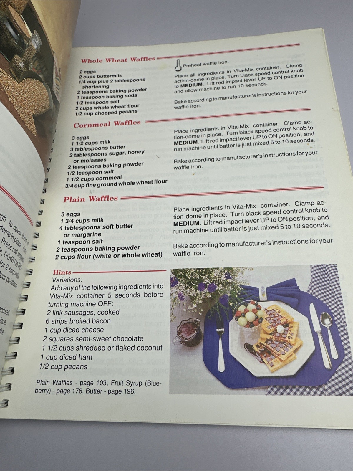 The Versatile Vita-Mix Instructions Manual Recipes Cook Book 1993 Rose Wride