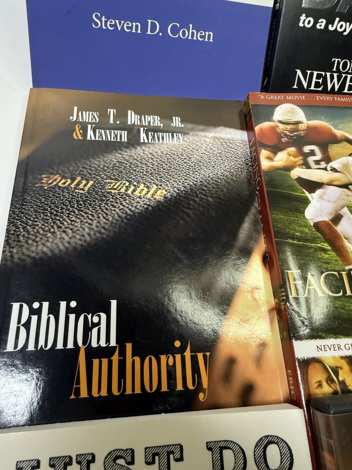 Inspirational 9 Books 1 DVD Lot Religious Christian Nonfiction
