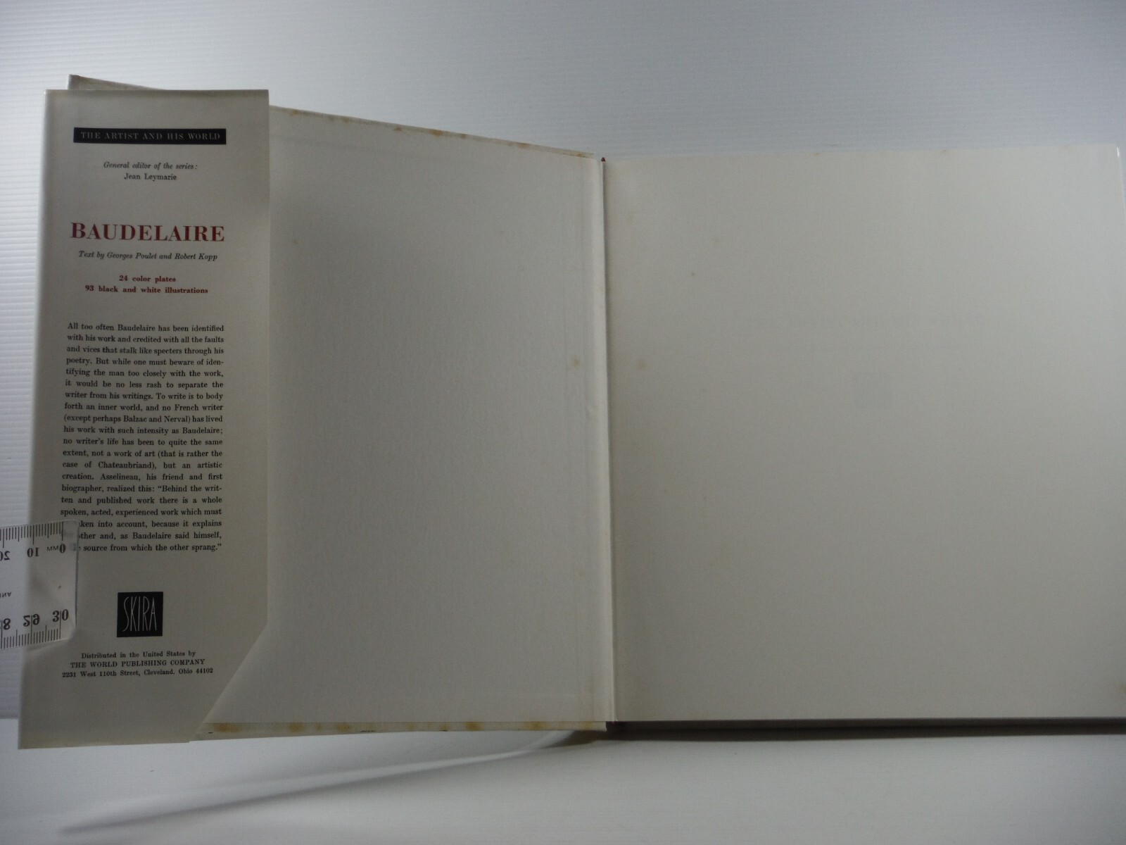 Baudelaire The Artist and His World by Jean Leymarie 1969 Skira biography Art bk