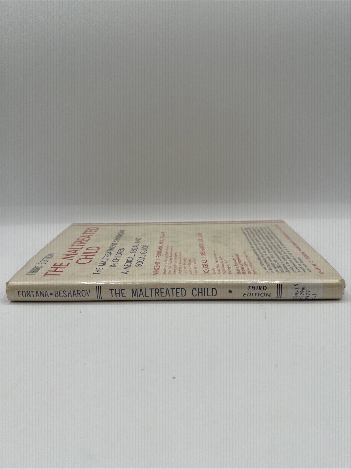 The Maltreated Child 1977 Third Edition Hardcover 156 Pages 1977 Maltreatment