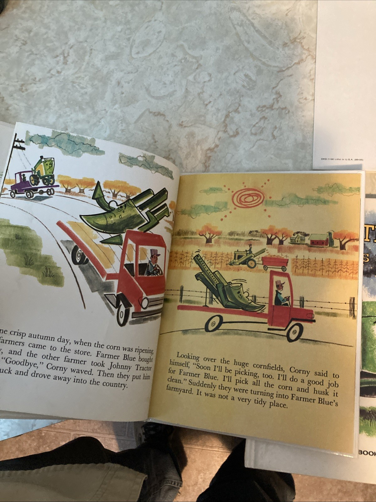 4 John Deere Storybook For Little Folks Books Johnny Tractor- Corny Cornpicker