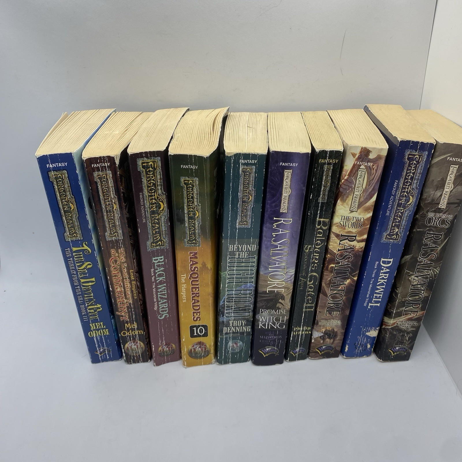 Forgotten Realms Book Lot 10 R.A. Salvatore Mel Odom Douglas Niles Paperback
