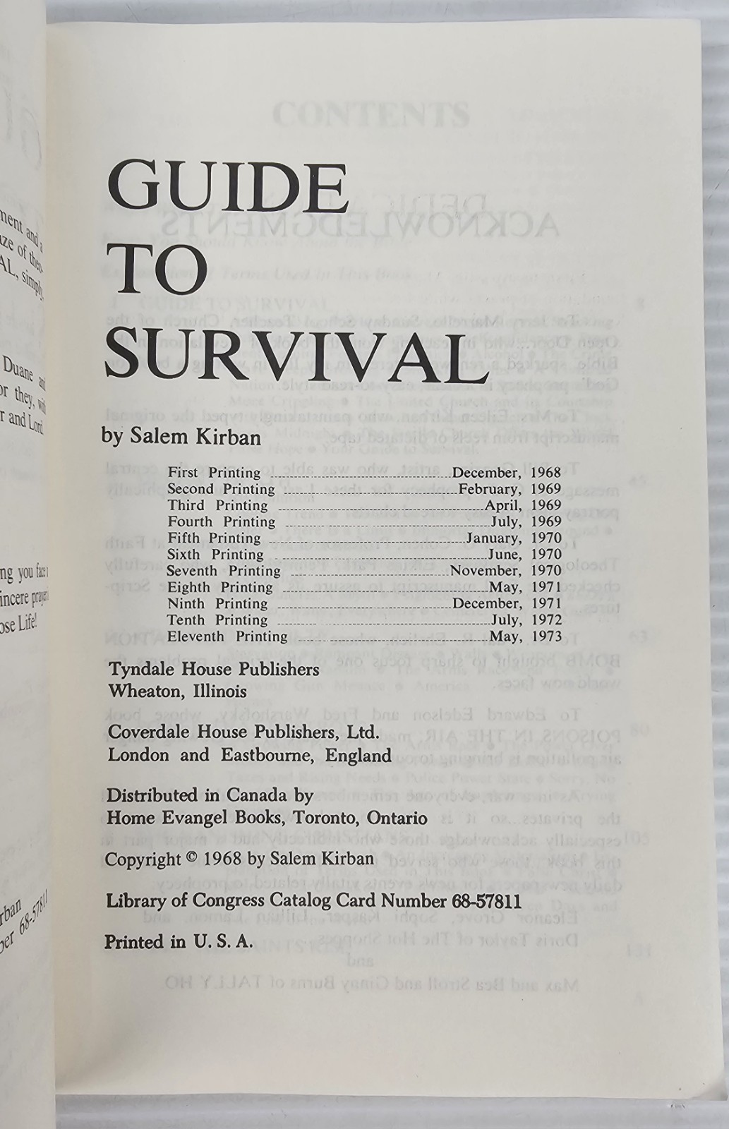 Salem Kirban 666, Guide To Survival, 5 Book Lot