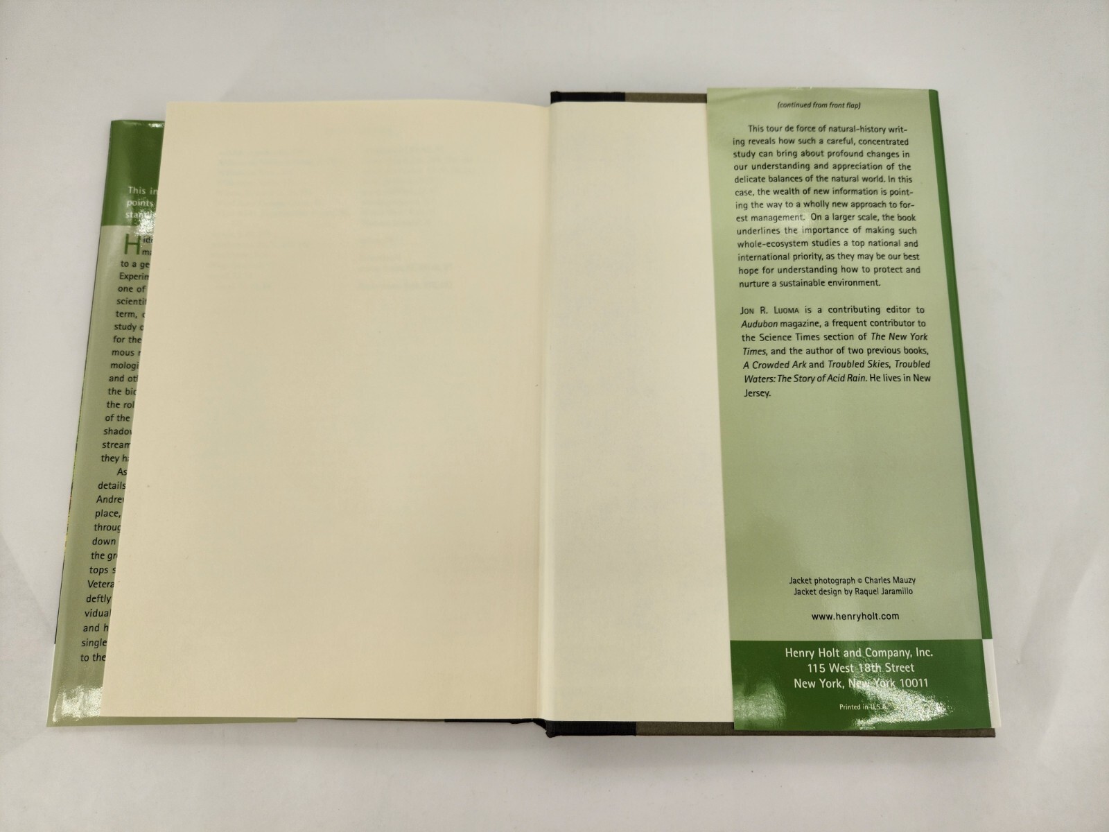 Hidden Forest : Biography of an Ecosystem by Luoma, Jon R. 1999 Hardcover