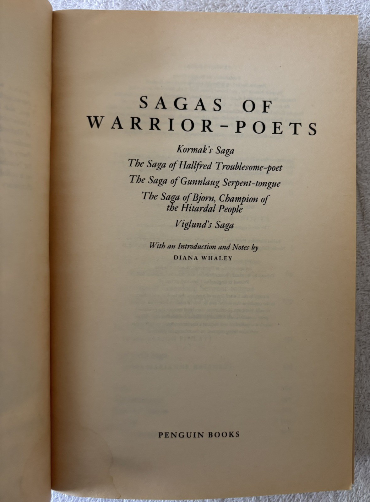 SAGAS OF WARRIOR-POETS by Leifur Eiricksson, 2002
