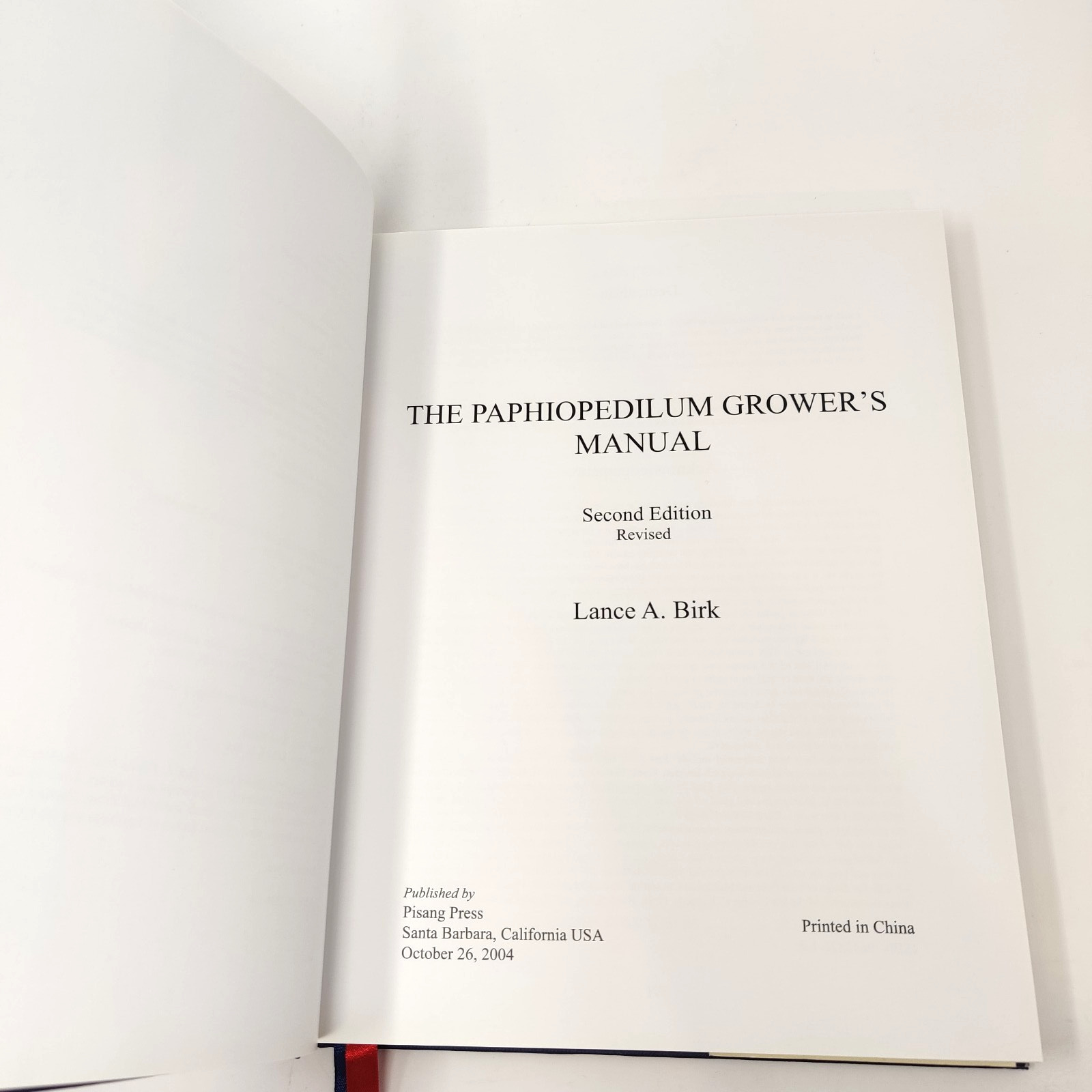 Paphiopedilum Grower’s Manual by Lance A. Birk (1984, Hardcover) HBDJ Flowers