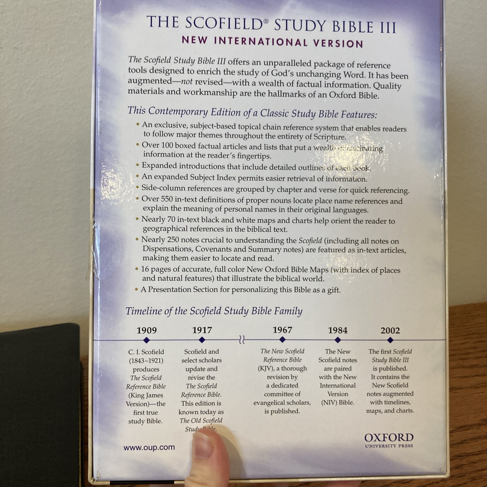 NIV 1984 Scofield Study Bible | Black Genuine Leather | Thumb-Indexed