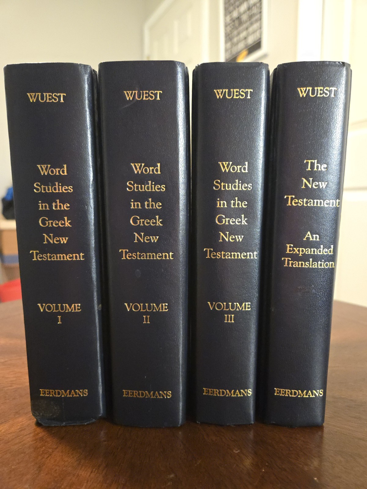 Word Studies Greek New Testament Kenneth Wuest 4 Vol Set Eerdmans HC IMMACULATE