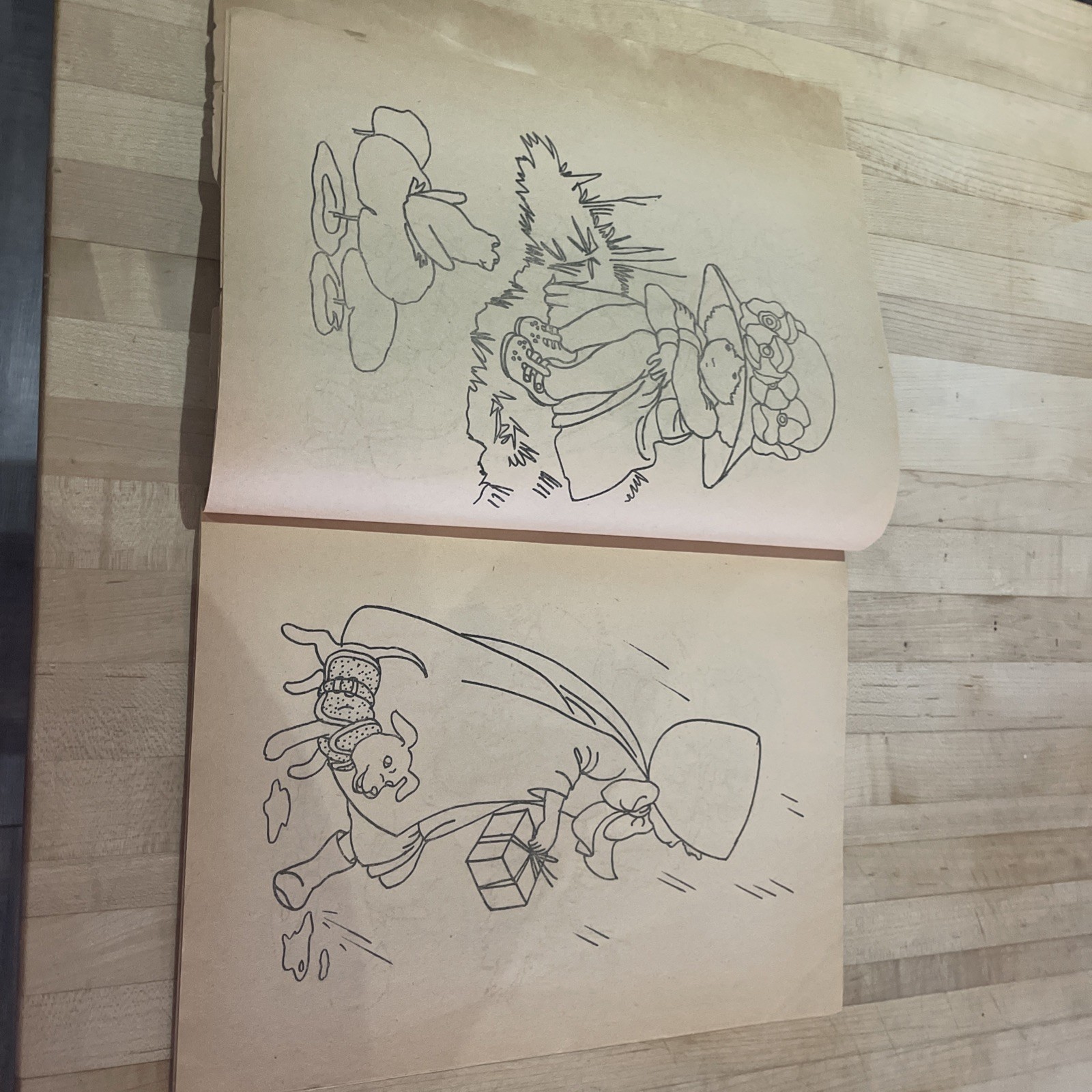 Holly Hobbie Nature Friend Coloring Book Vtg Aged Pages 1976 Slightly Distressed